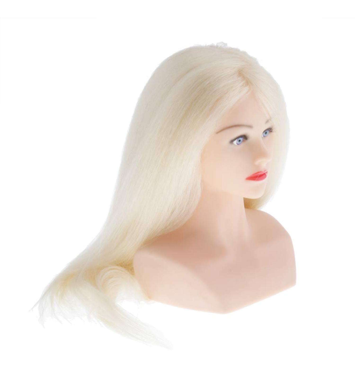 Human Hair Braiding Display Doll with Jewelry - Perfect Toy Model for Kids | Beige - Buy Online on SooperMarket.com