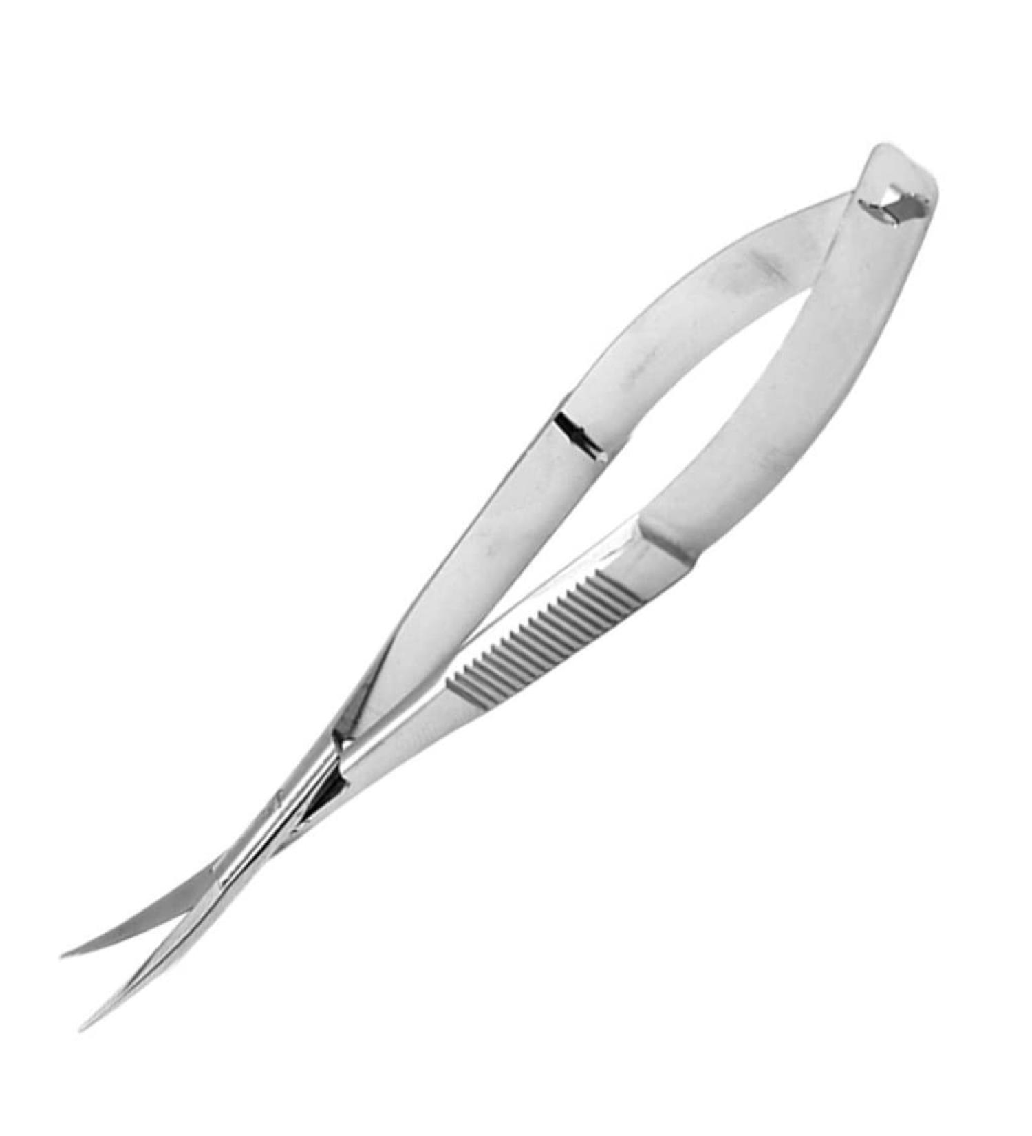 Micro Scissors Stainless Steel for Face Hair & Eyelashes | Curved Grafting Tool - Best International Shipping - Buy Online on SooperMarket.com