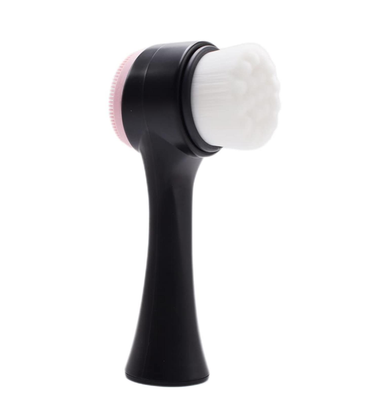Manual Face Brush Silicone Face Scrubber 2 in 1 Face Cleansing Brush for Deep Cleaning Exfoliating Facial Cleansing Brush - Buy Online on SooperMarket.com