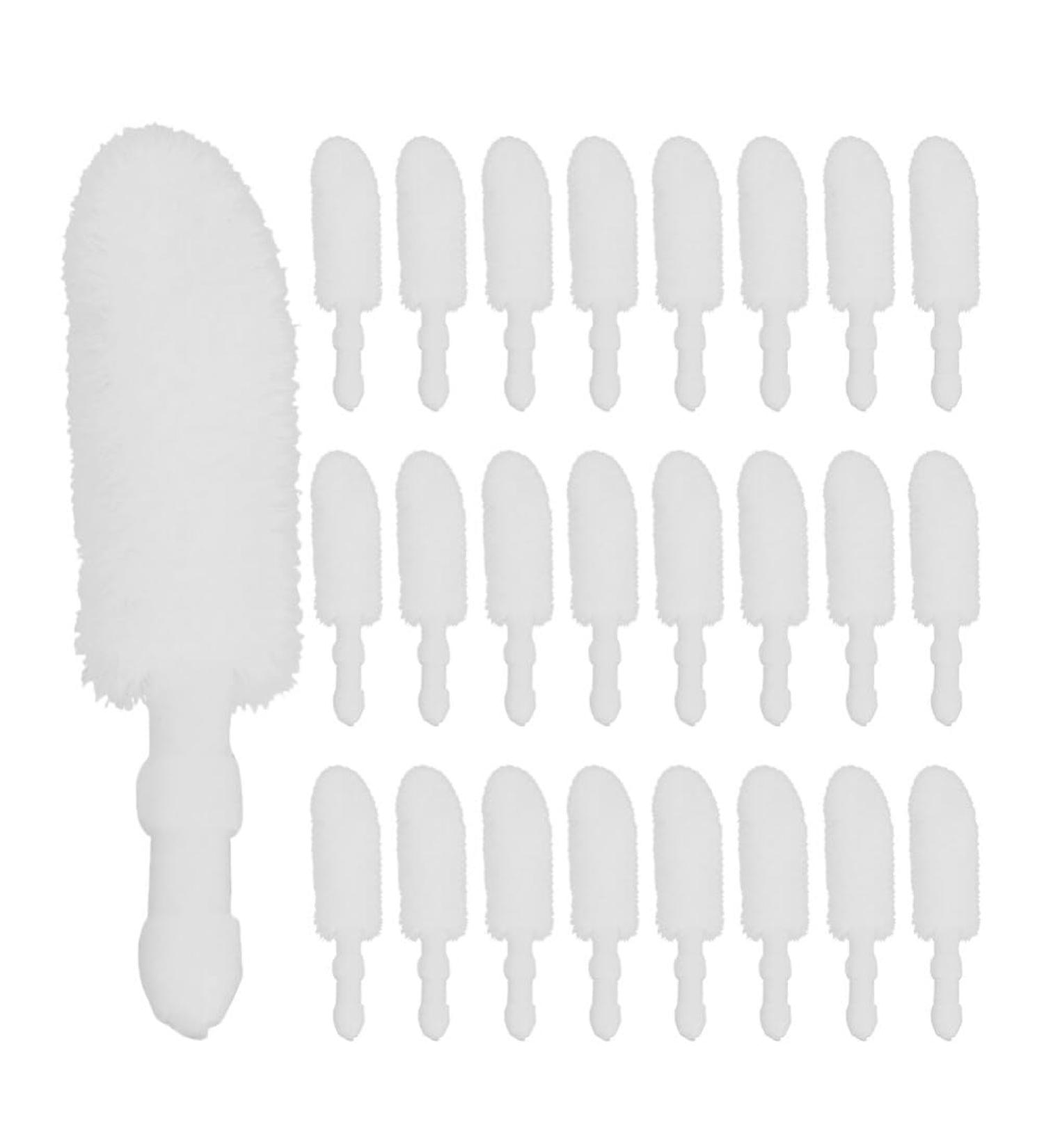 NOLITOY 500pcs Disposable Lip Brush Replacement Heads - Flocking Lip Gloss & Lipstick Applicators for Perfect Makeup Tools - Buy Online on SooperMarket.com