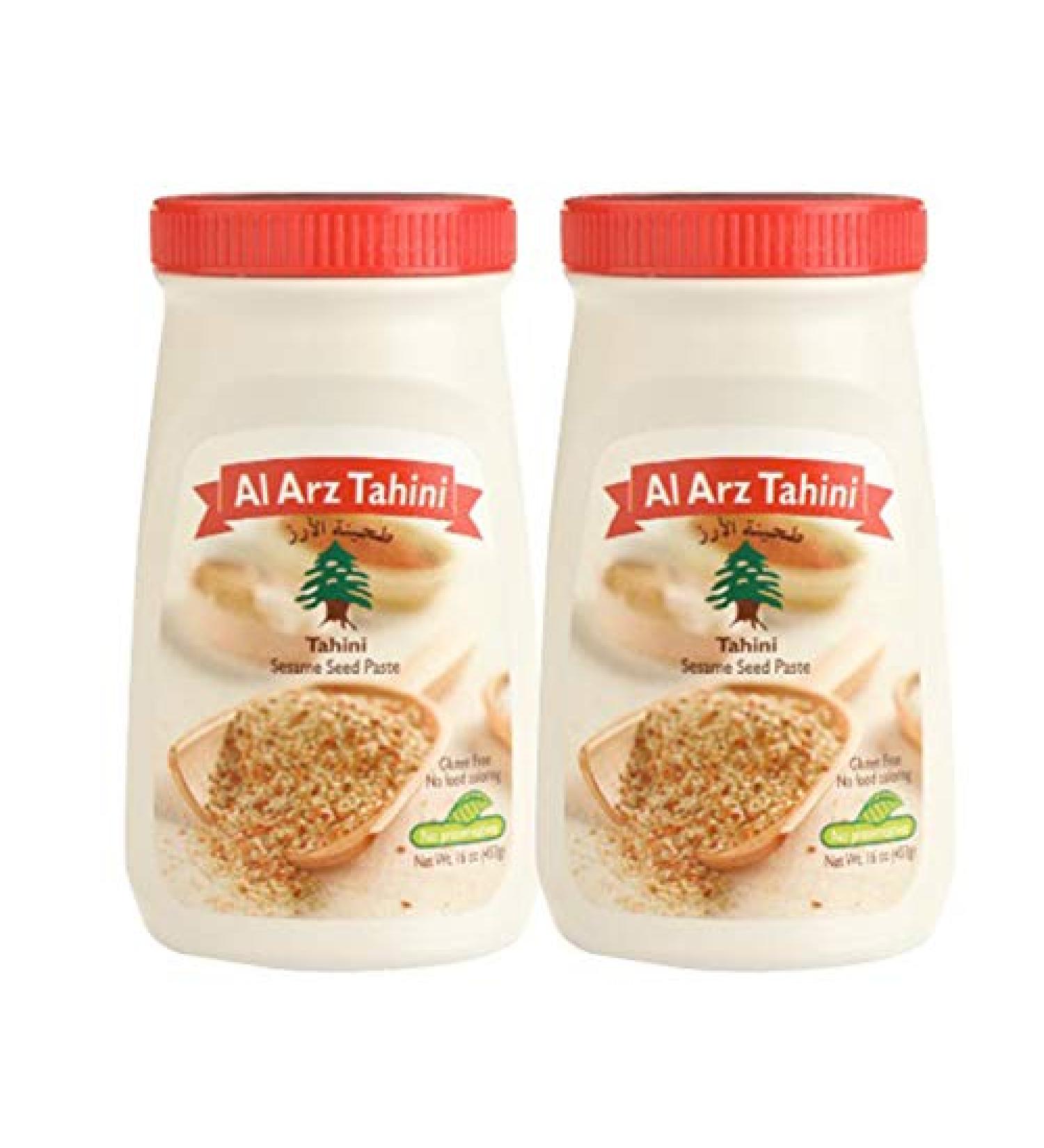 Al Arz Tahini Sesame seed paste, 2 Pack (16 Oz Each)