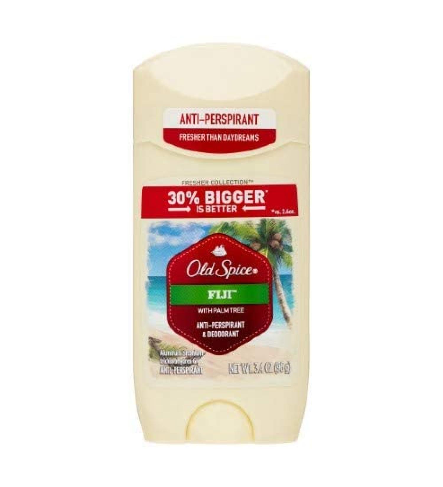Old Spice Fresher Fiji Scent Invisible Solid Antiperspirant and Deodorant for Men (Pack of 2)