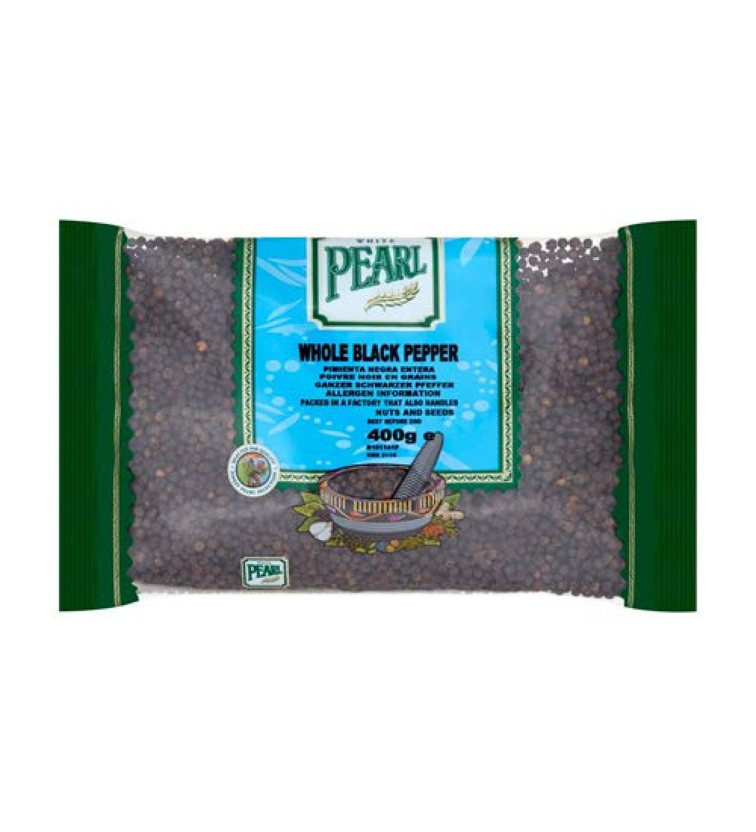 White Pearl Whole Black Pepper - 400g