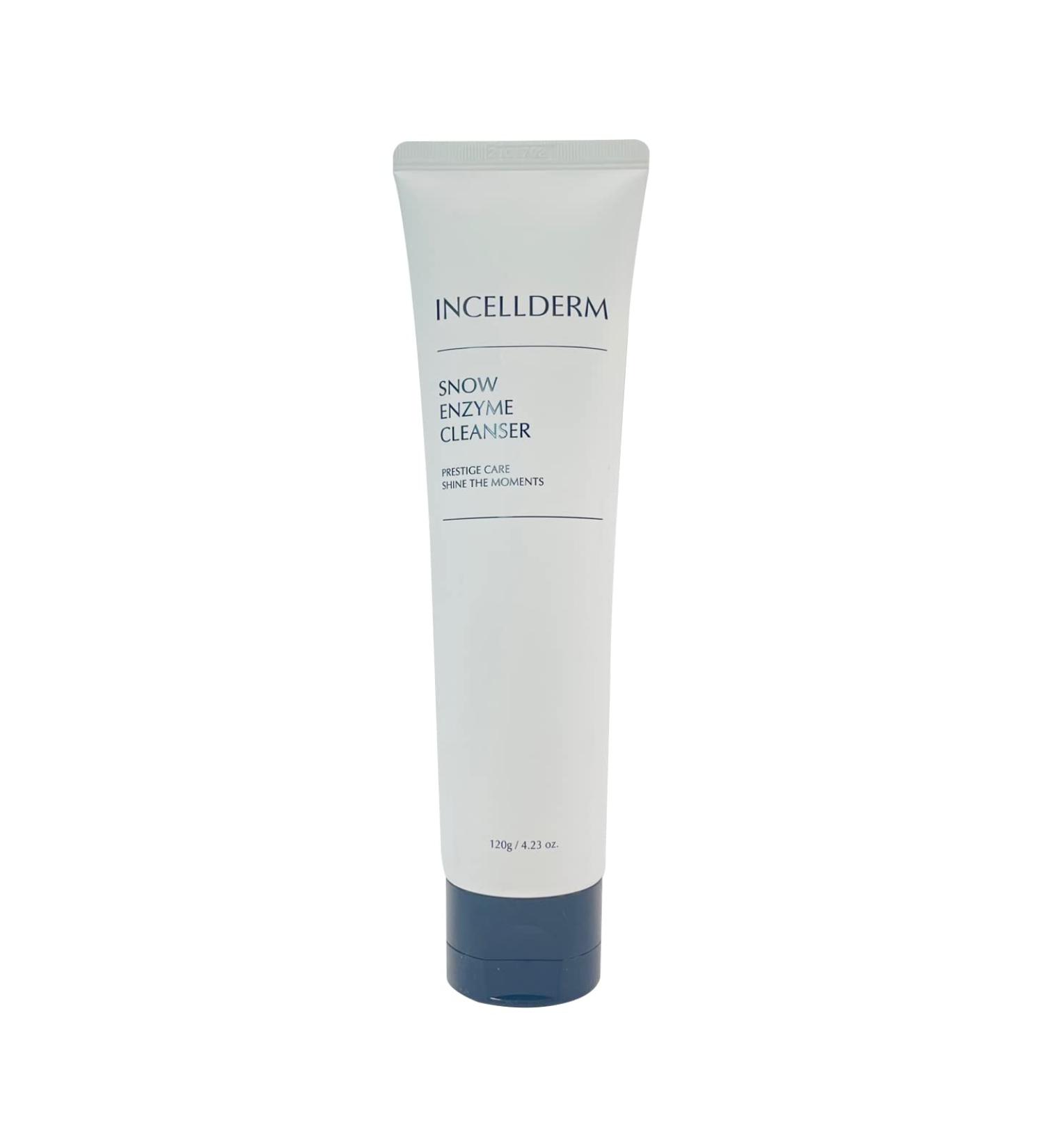 INCELLDERM Snow Enzyme Cleanser  Makeup Remover  K-beauty Cleansing Foam 120g