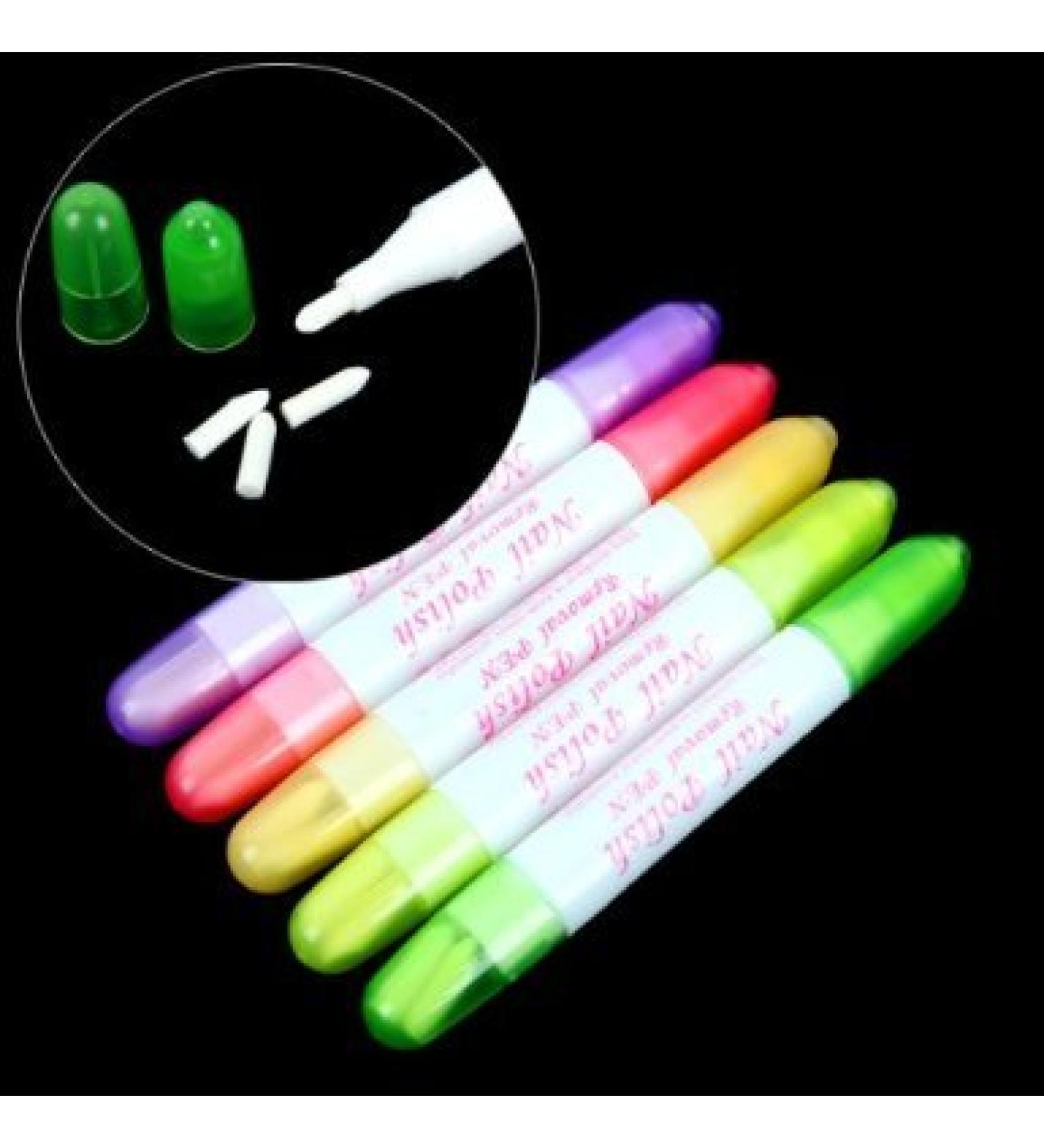Restly(TM)5X Nail Polish Varnish Remover Corrector Pen Correction