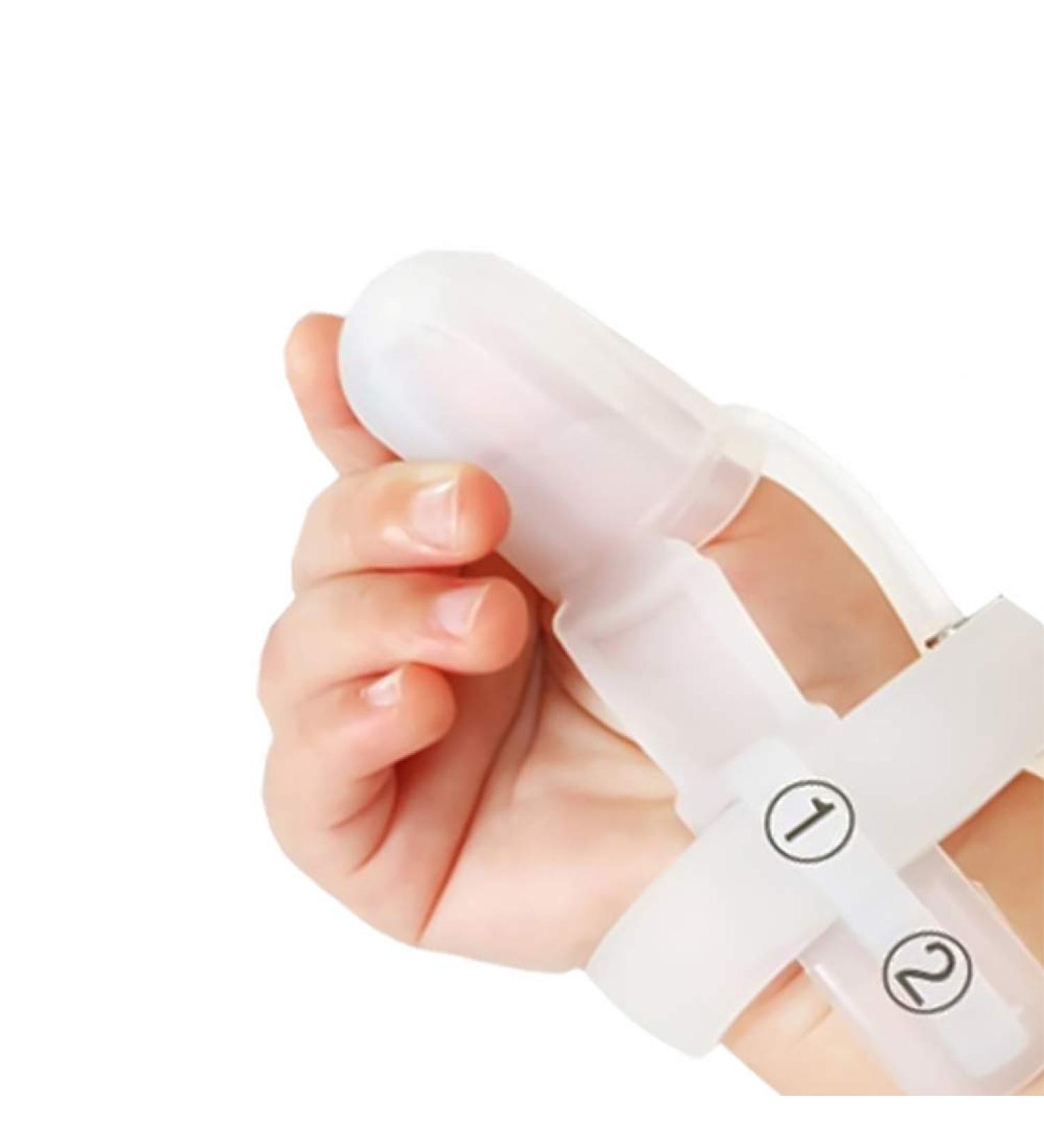 Silicone Thumb Sucking Prevention for Toddler - Adjustable Finger Protector Teether for Baby Infant - Buy Online on SooperMarket.com