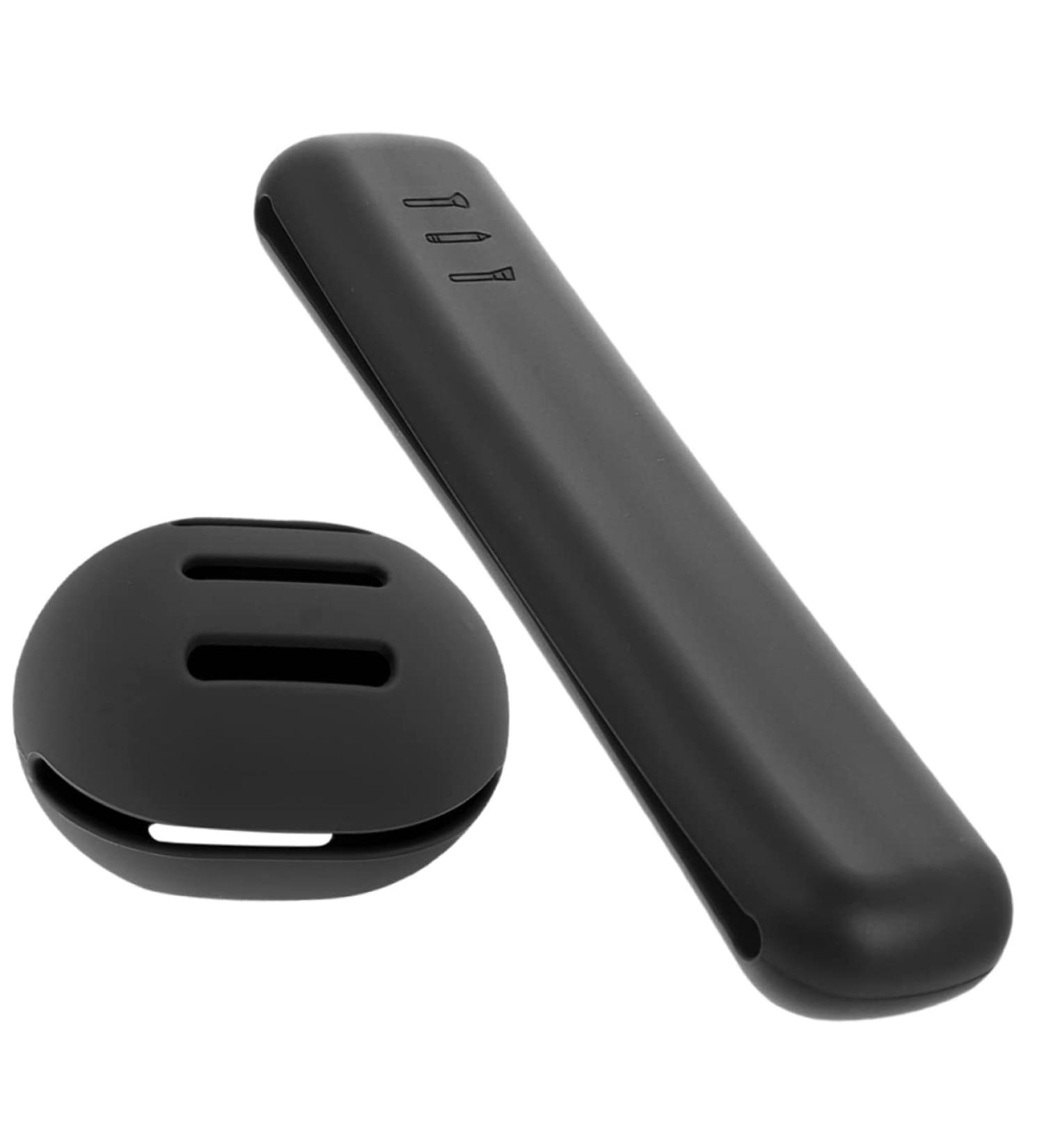 Gogogmee 1set Powder Puff Storage Box Miss Beauty Egg Small Black 20X4.8CM - Buy Online on SooperMarket.com