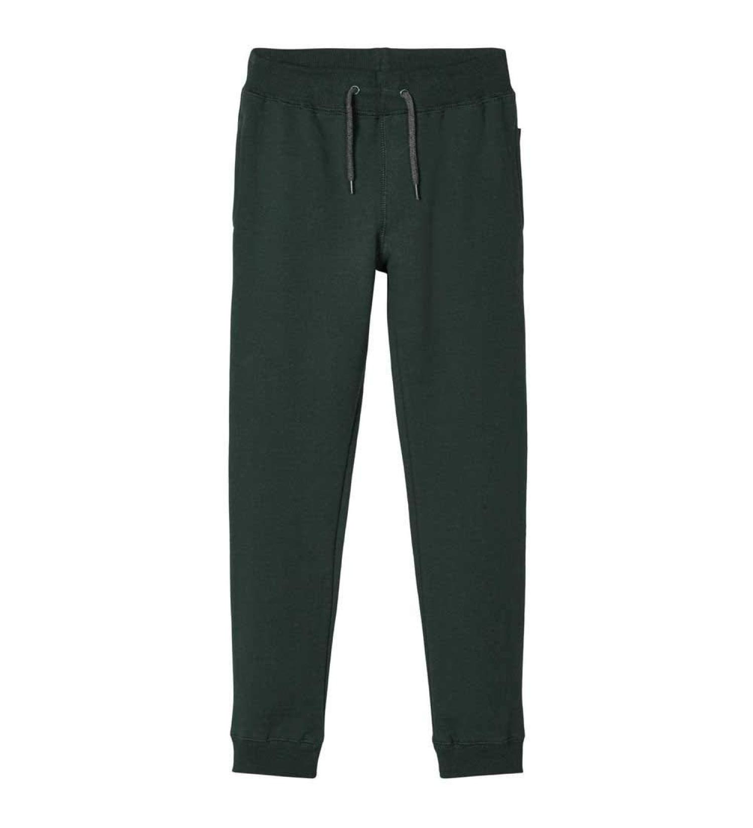 NAME IT Kids Cotton Sweatpants 98 - Darkest Spruce | Comfy and Stylish Bottoms for Boys and Girls - Buy Online on SooperMarket.com