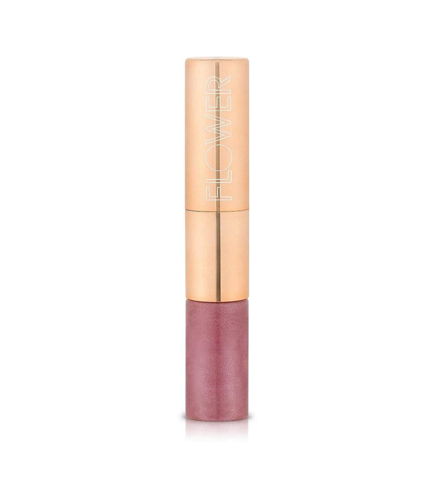 Flower Beauty Mix N  Matte Lip Duo - Matching Full Coverage Matte Lipstick & High Shine Lip Gloss Duo  Creamy Matte Lipstick with Pearlized Lip Gloss (Tickled-Pink)
