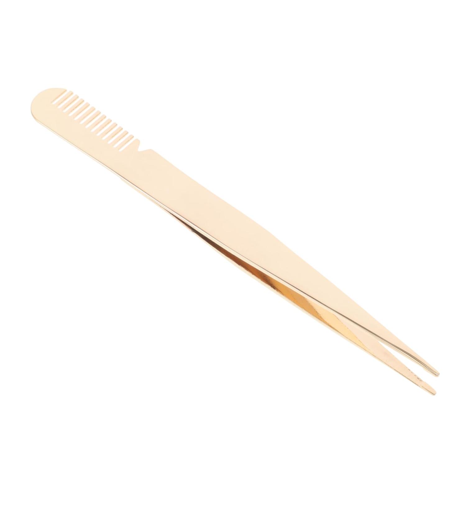 Gogogmee Eyelash Tweezers Eyelash Clamp Lash Tweezers with Comb Metal Lash Tweezers Lash Clamp Tweezers Eye Lash Tweezers for Women Eyebrow Tweezers with Comb Beauty Tools Tweezers for Men - Buy Online on SooperMarket.com