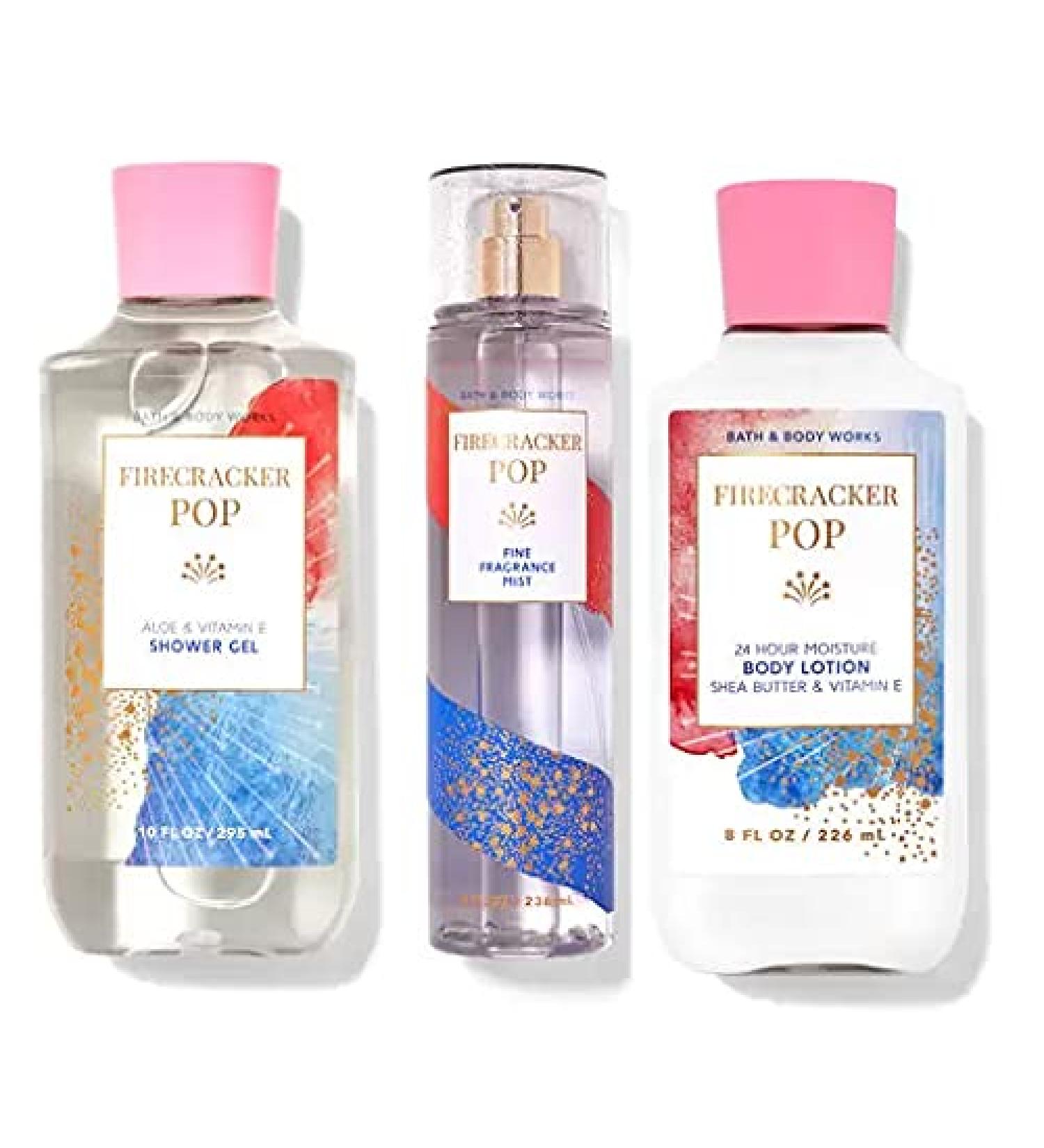 Bath and Body Works Firecracker Pop 3-Piece Set: Shower Gel, Body Lotion, Mist - Buy Online on SooperMarket.com