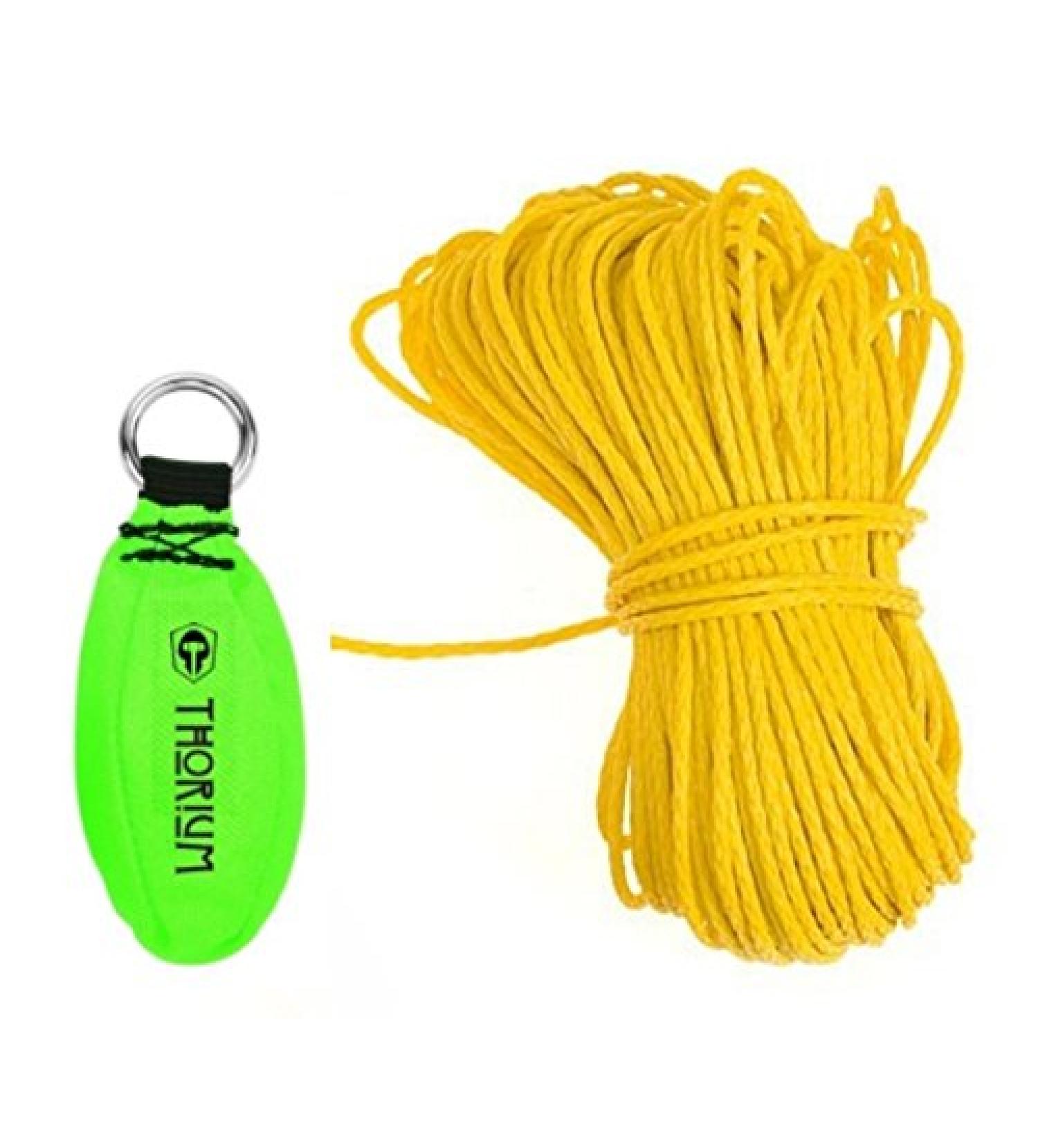 THORIUM Slingshot Launcher Arborist Throw Weight Bag Pouch Set Kit - Bright Green 12oz + Bonus 150' Throw Line Rope - Buy Online on SooperMarket.com