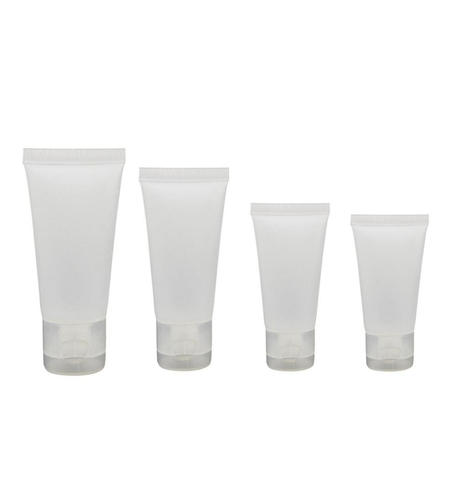 20 Pcs Transparent Soft Plastic Sample Tubes 30ml - Refillable Packaging for Cosmetics Shampoo Shower Gel Body Lotion - International Shipping - Buy Online on SooperMarket.com