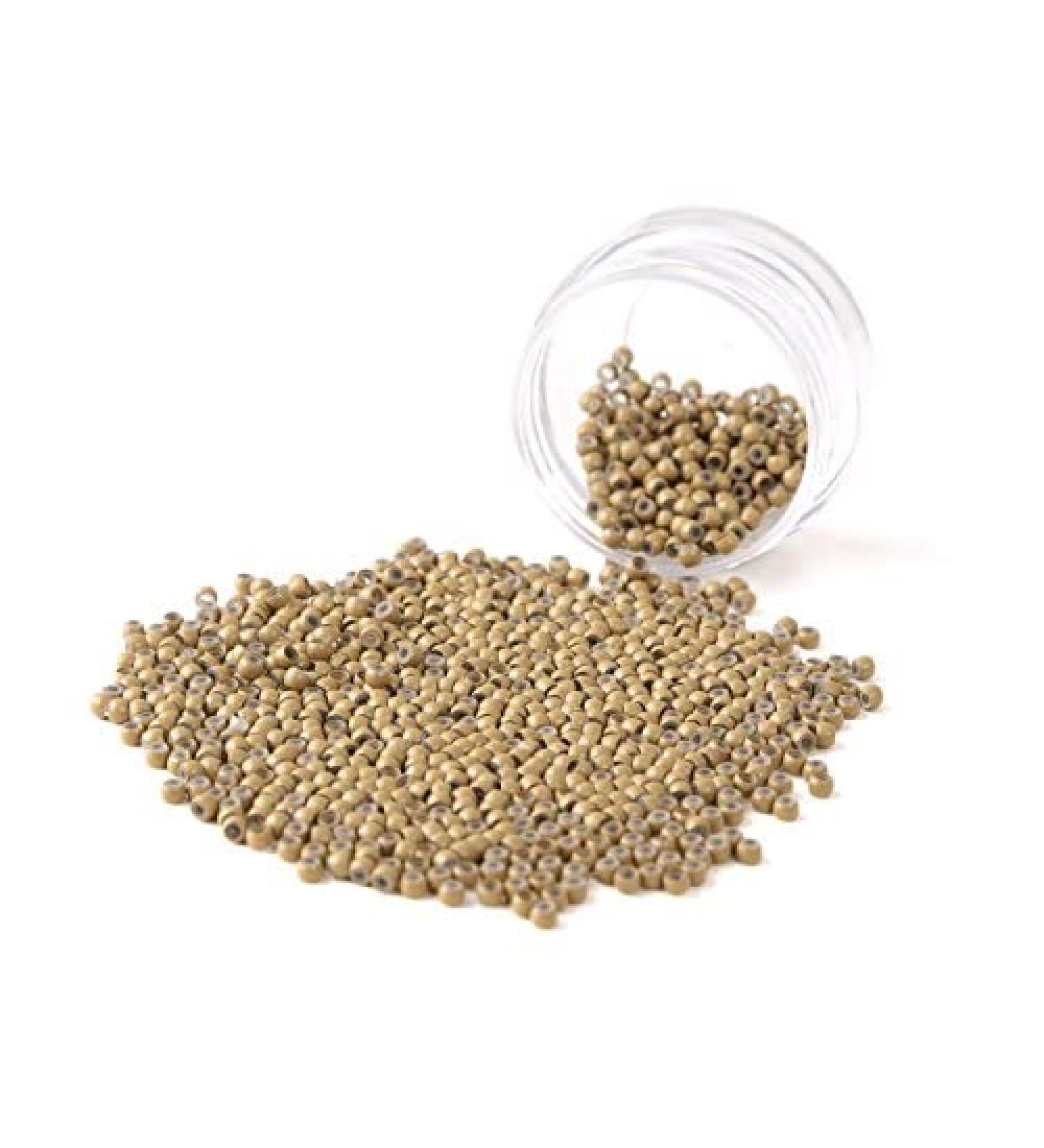 600pcs Light Brown Vlasy Silicone Lined Nano Rings Beads for Nano Tip Hair Extensions - Micro Nano Beads - Pack of 1 - Buy Online on SooperMarket.com