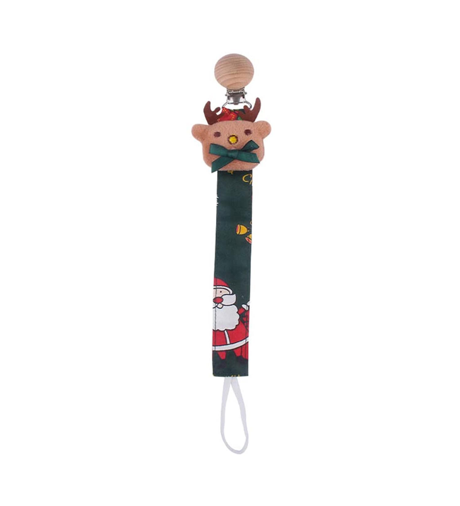 Buy TIAN-K Christmas Motif Elk Pacifier Chain | Newborn Teething Toy | International Shipping - Buy Online on SooperMarket.com