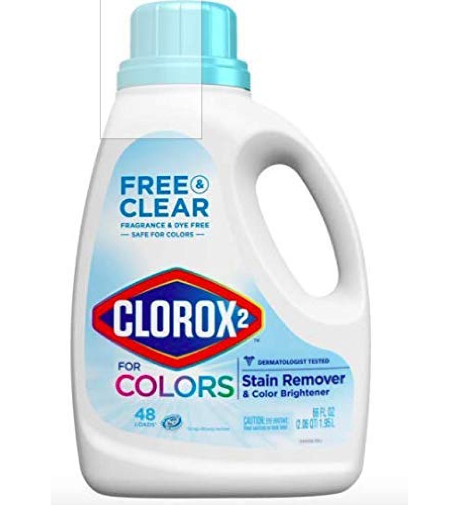 Clorox 2 Free & Clear Laundry Stain Remover and Color Booster (Pack of 2)
