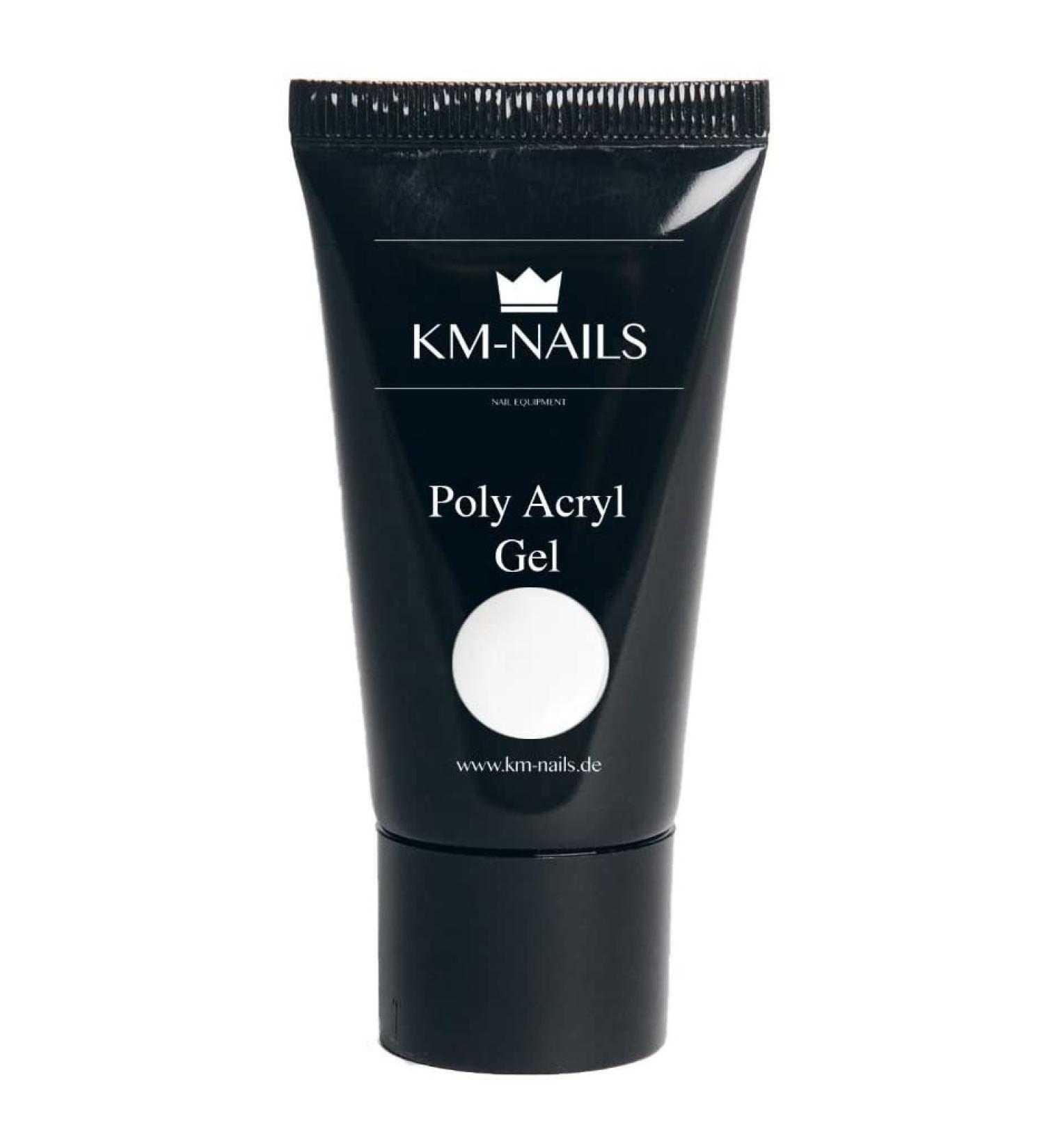 KM-Nails Polyacryl Gel white 025 in tube 30g