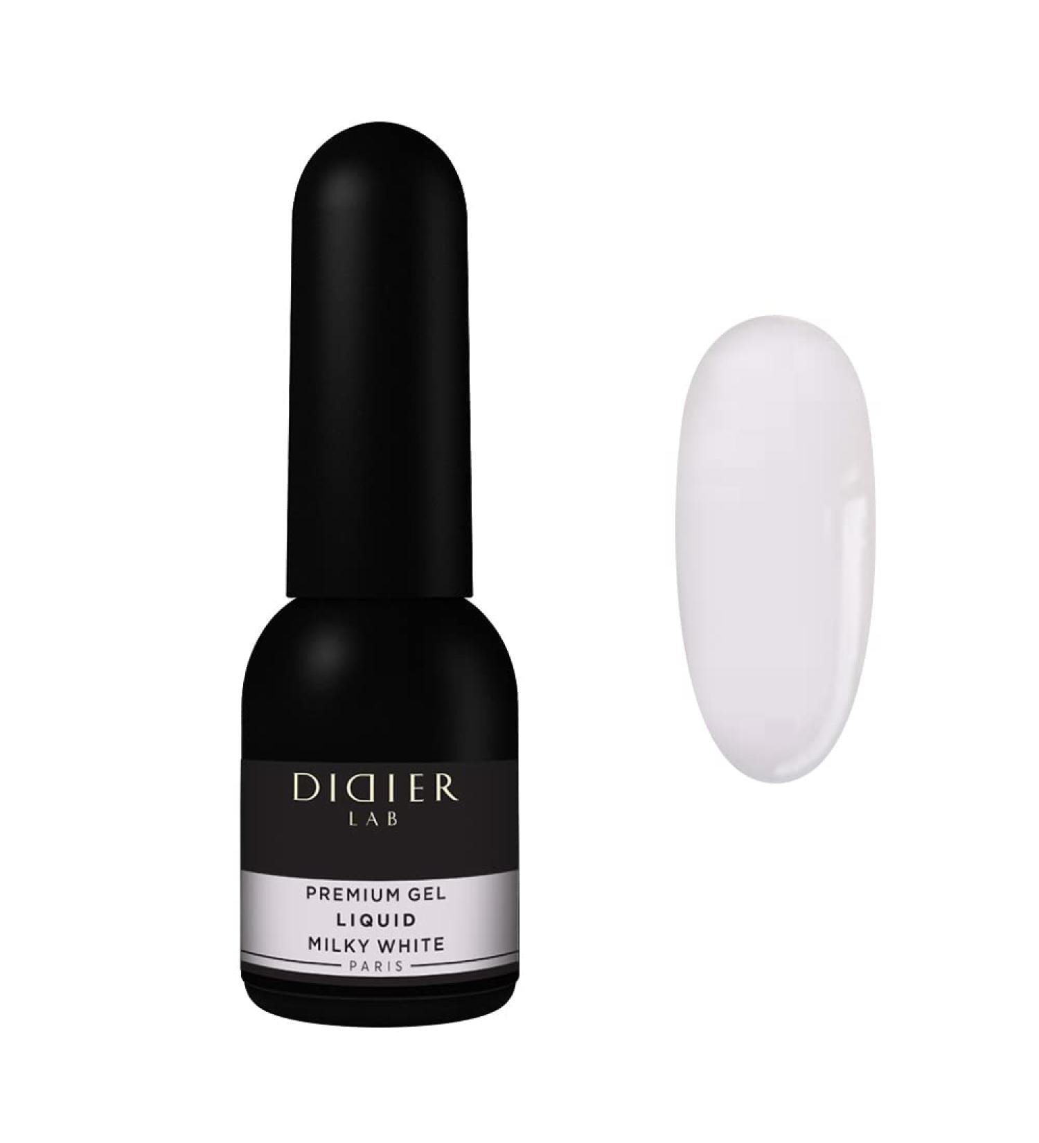 Didier Lab Premium Milky White Builder Gel 10ml - Nail Extension, Strengthener, Repair - LED UV Gel for Nail Forms - Hardener and Builder in a Bottle - Buy Online on SooperMarket.com