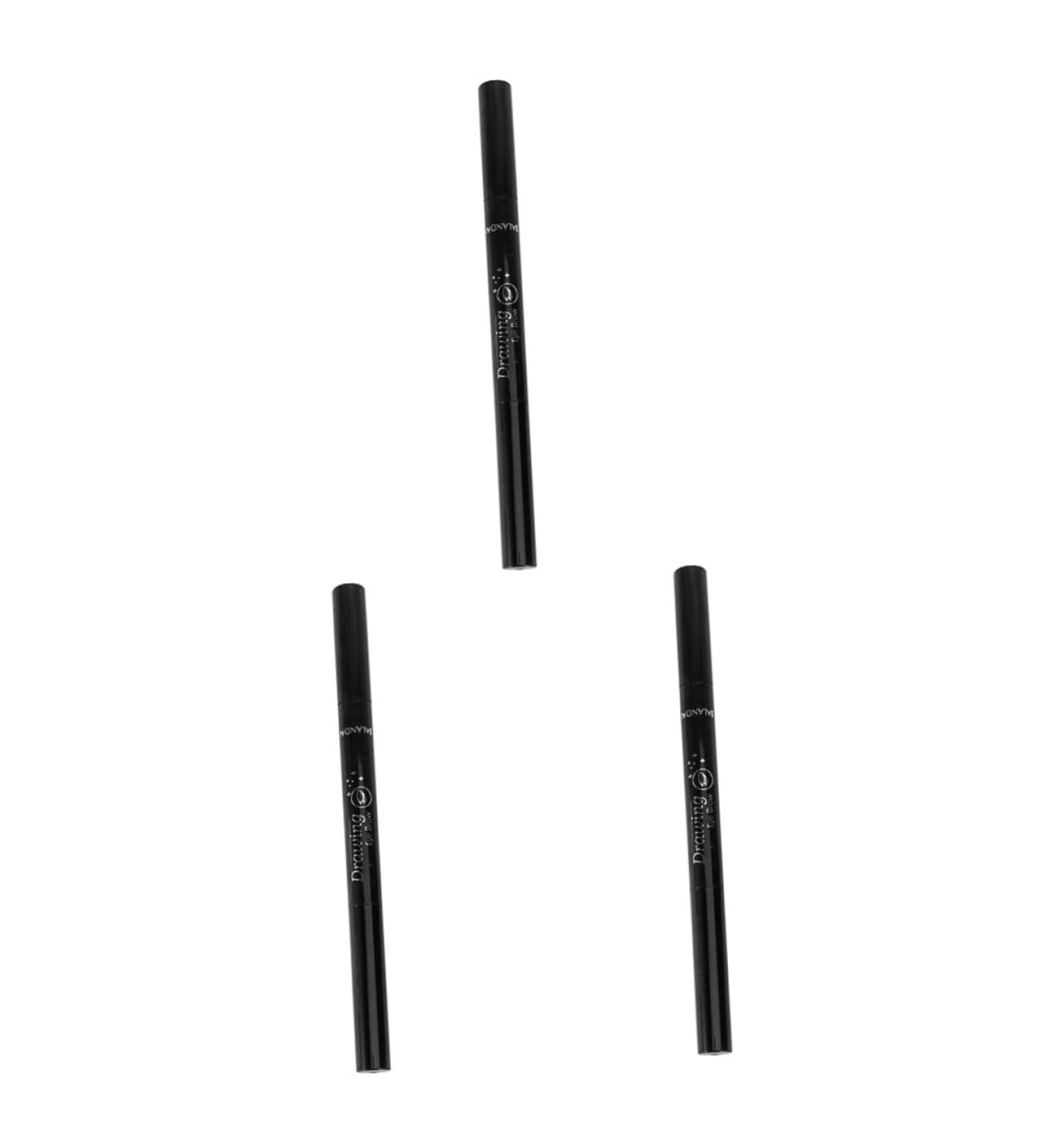 PLAFOPE 3pcs Brow Pen Brow Pencil Eyebrow Pencils Chocolate Eyebrow Pencil Brush - Buy Online on SooperMarket.com