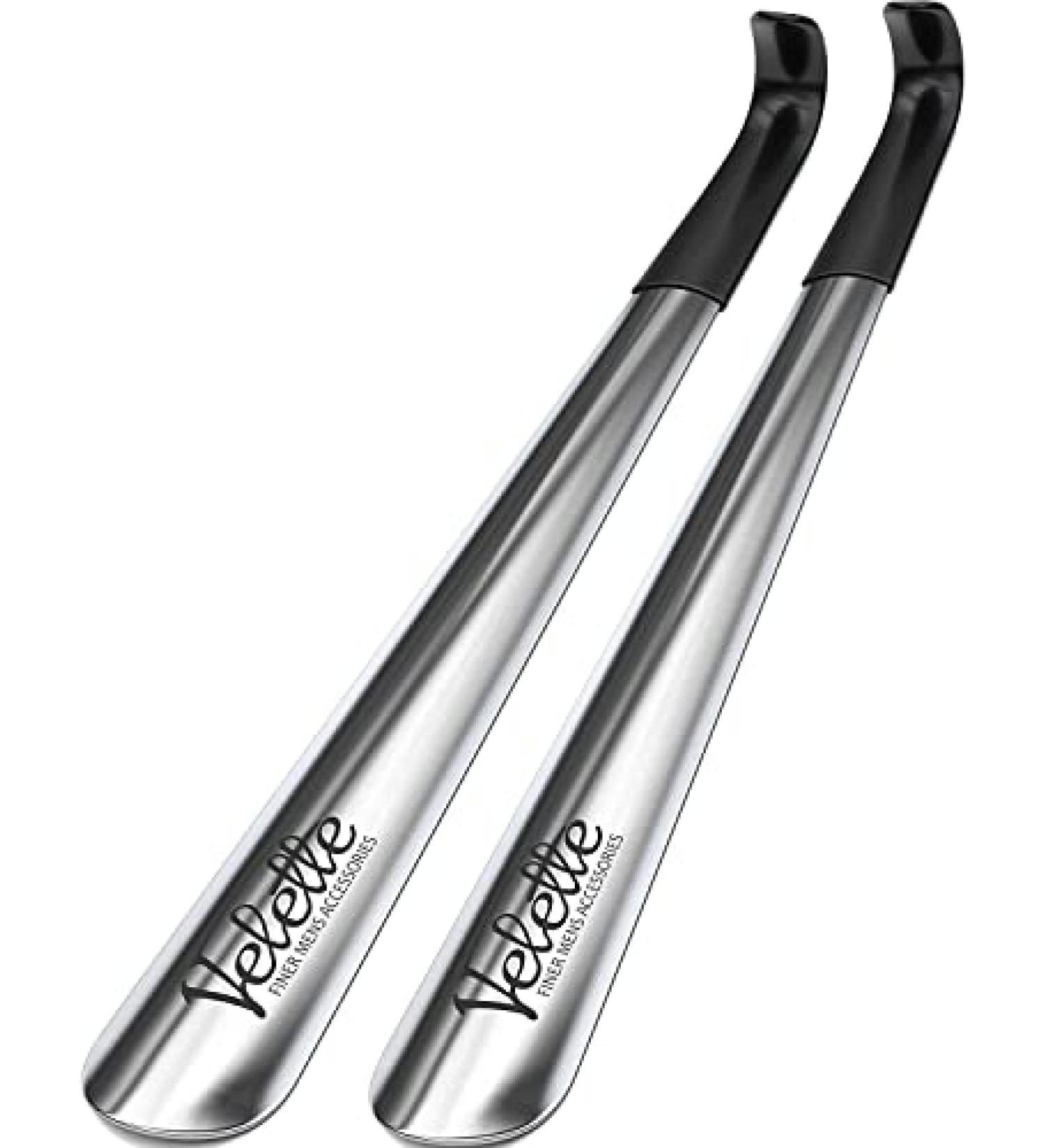 Velette Metal Shoe Horn - Long Shoehorn Helper for Seniors, Men, Women, and Kids - Ideal for Boots and Shoes - Buy Online on SooperMarket.com