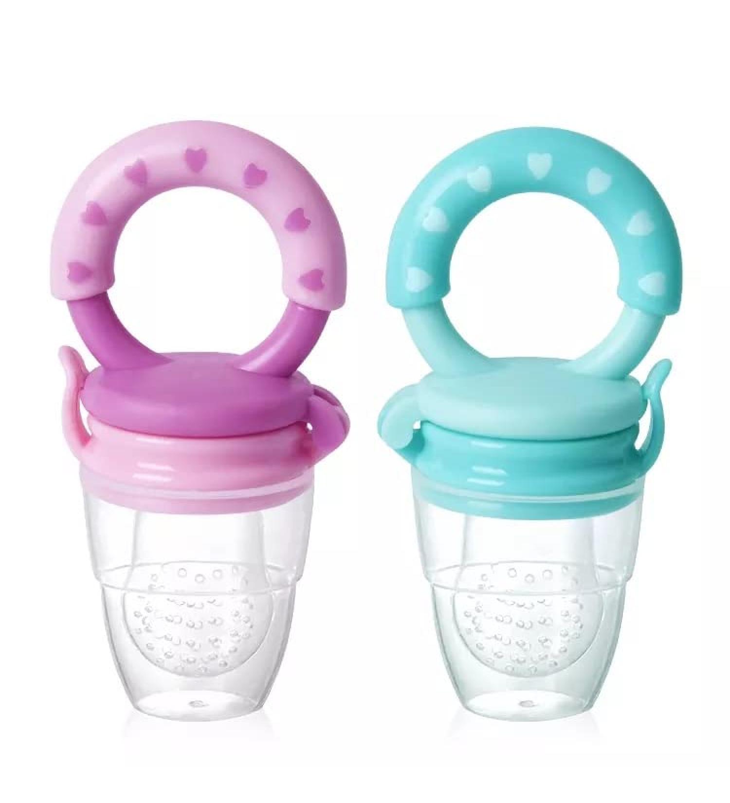 Mesh Baby Pacifier Feeder - BPA-Free Silicone - Pink - Buy Online on SooperMarket.com