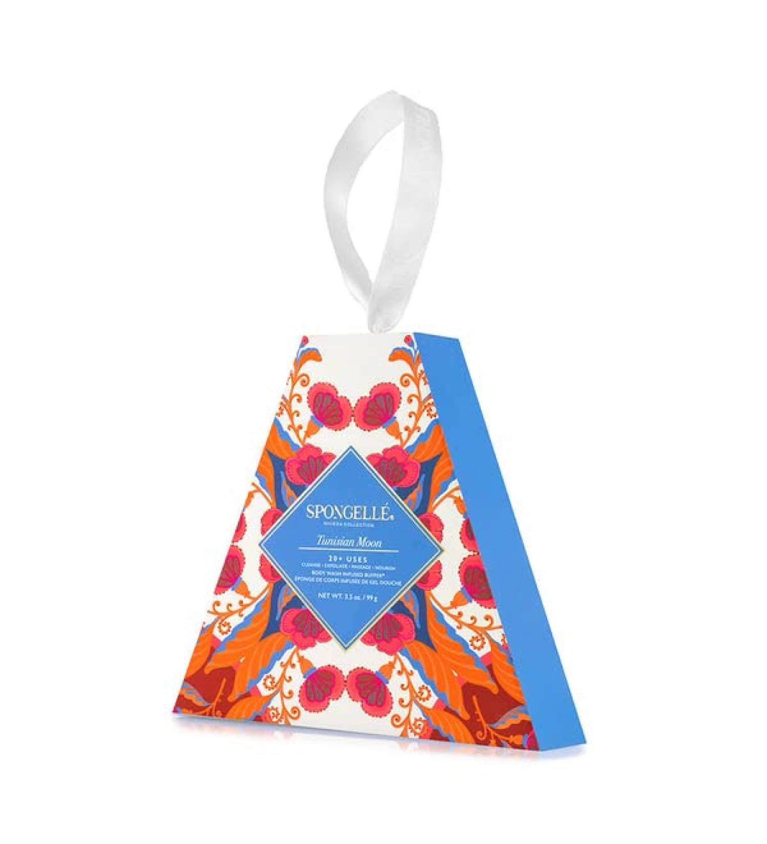 Spongell | Rivera Collection Infused Buffer Sponge | Oils of Basil & Lemon | Vegan Friendly Cruelty-Free | 20+ Uses | Tunisian Moon - Buy Online on SooperMarket.com