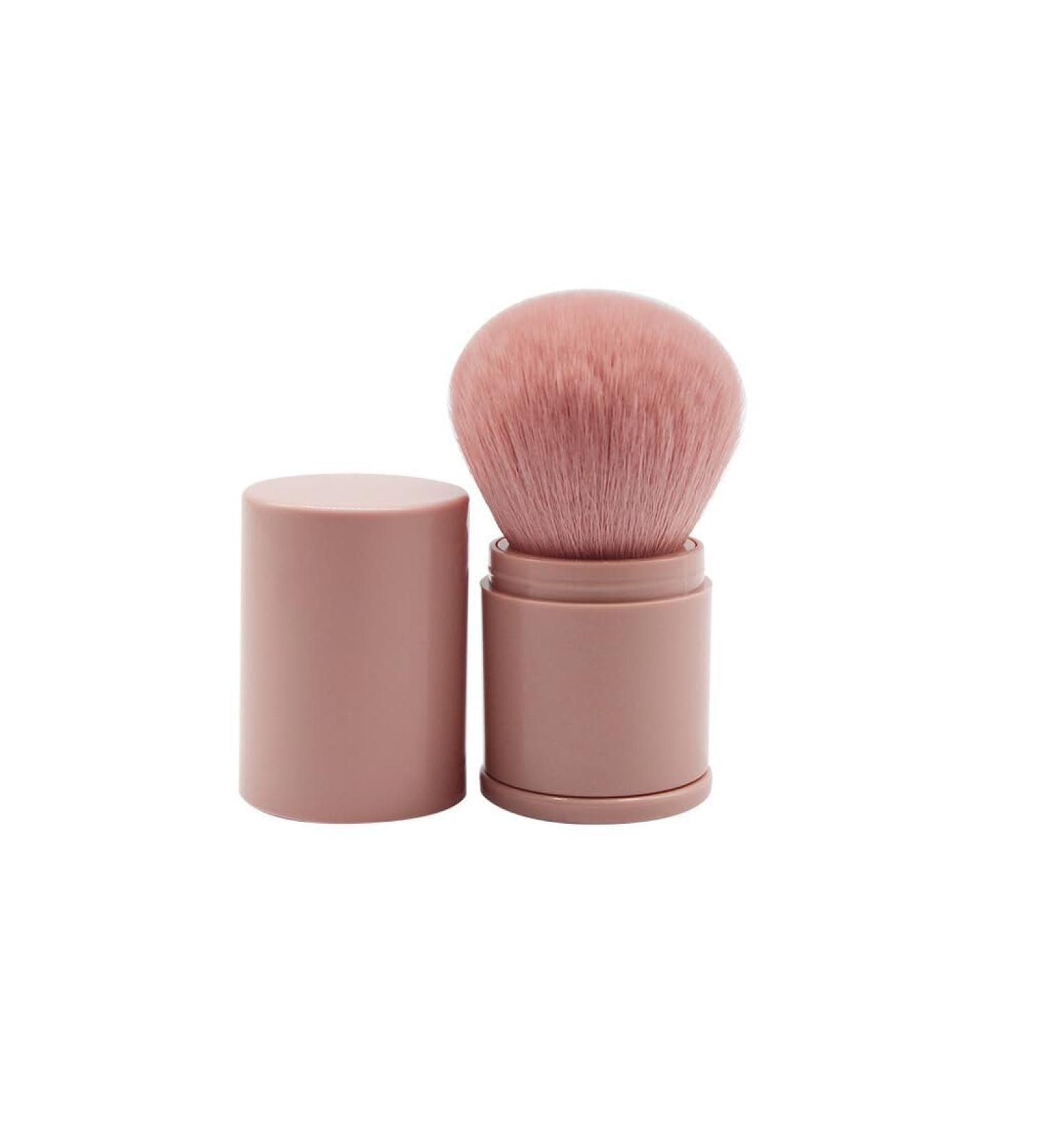 kawehiop Makeup Brush Blusher Loose Powder Foundation Cosmetics Brushes Portable Artificial Fiber Replacement Make Up Tool Dark Pink - Buy Online on SooperMarket.com