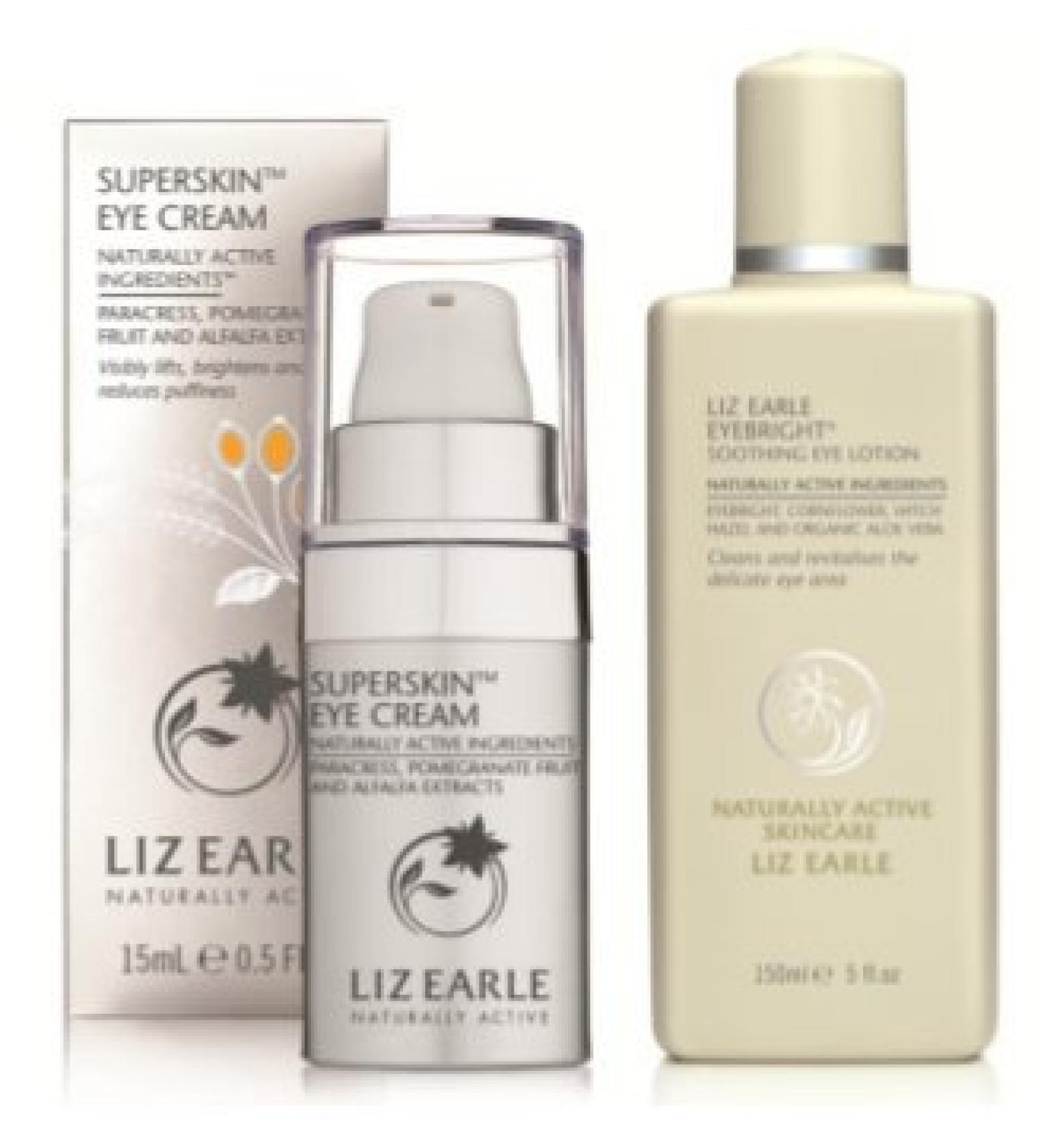 Liz Earle Superskin Eye Cream 15ml and Eye Bright 150ml Duo
