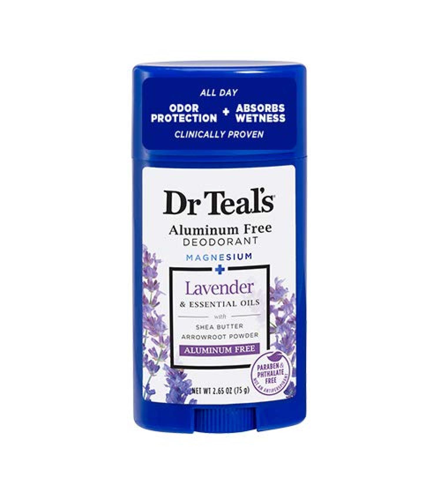 Dr Teal's Lavender Deodorant - Aluminum, Paraben & Phthalate Free - 2.65 oz - Buy Online on SooperMarket.com