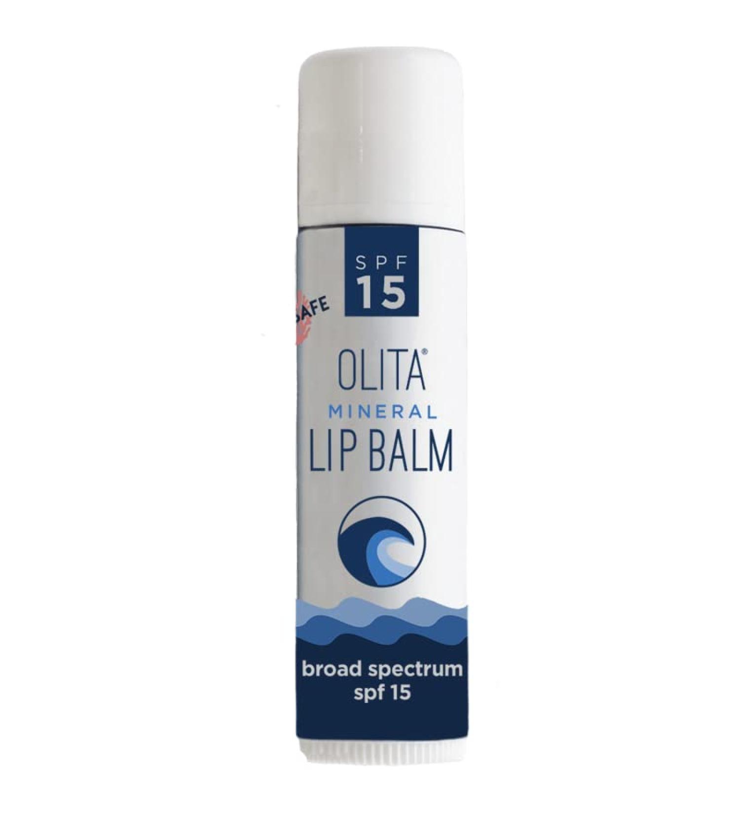 Olita Mineral Lip Balm SPF 15 - Hydrating All-Natural Reef-Safe Untinted & Flavor-Free - International Shipping Available - Buy Online on SooperMarket.com