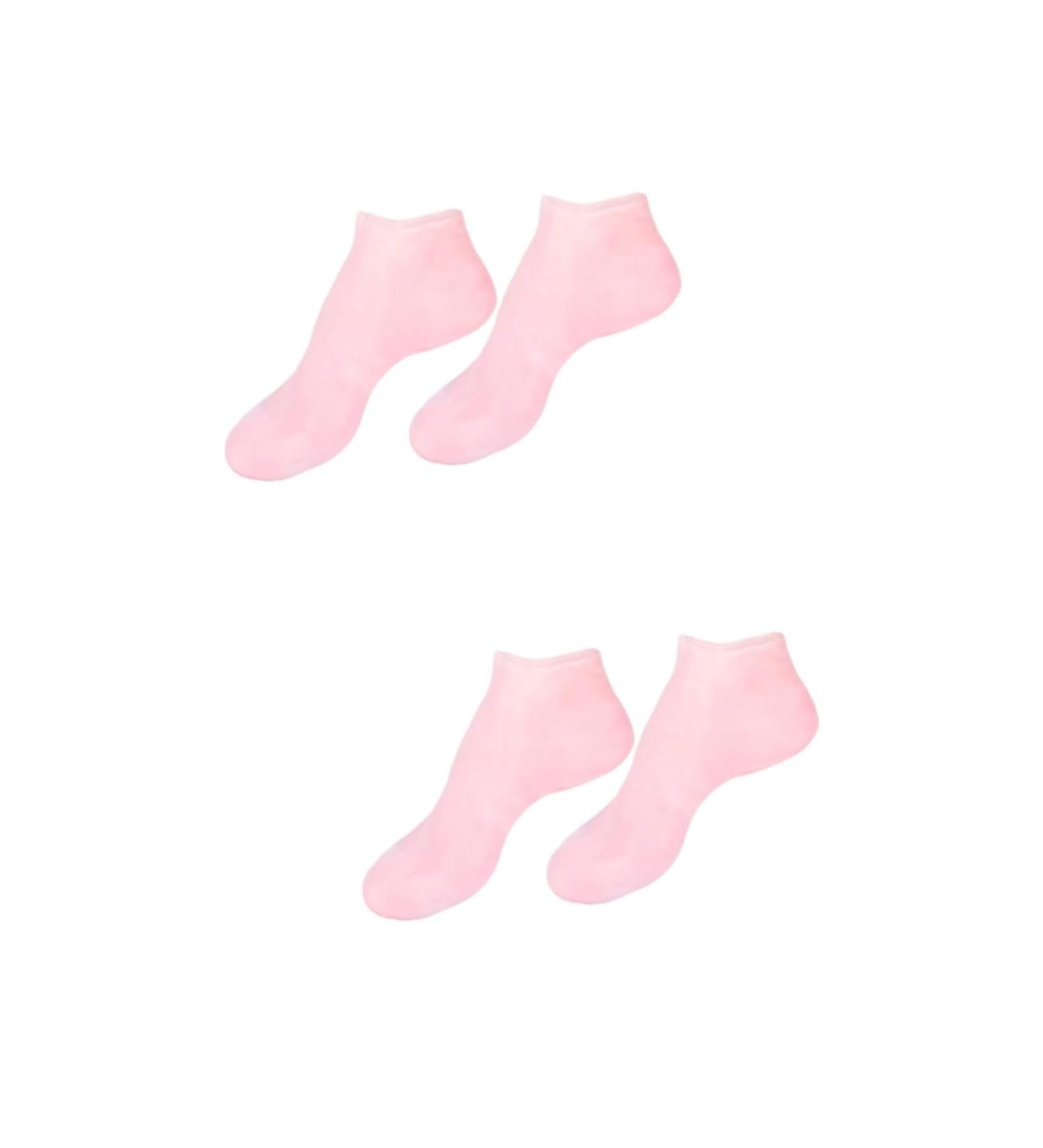 minkissy 2 Pairs Sock Skin Soles Gel Booties Moisturing Foot Moisturizing Foot Moisturizer Spa Stocking Skin Protect Soles Foot Lotion Spa Soften Women's Heel Silicone Gel Pink Sebs - Buy Online on SooperMarket.com