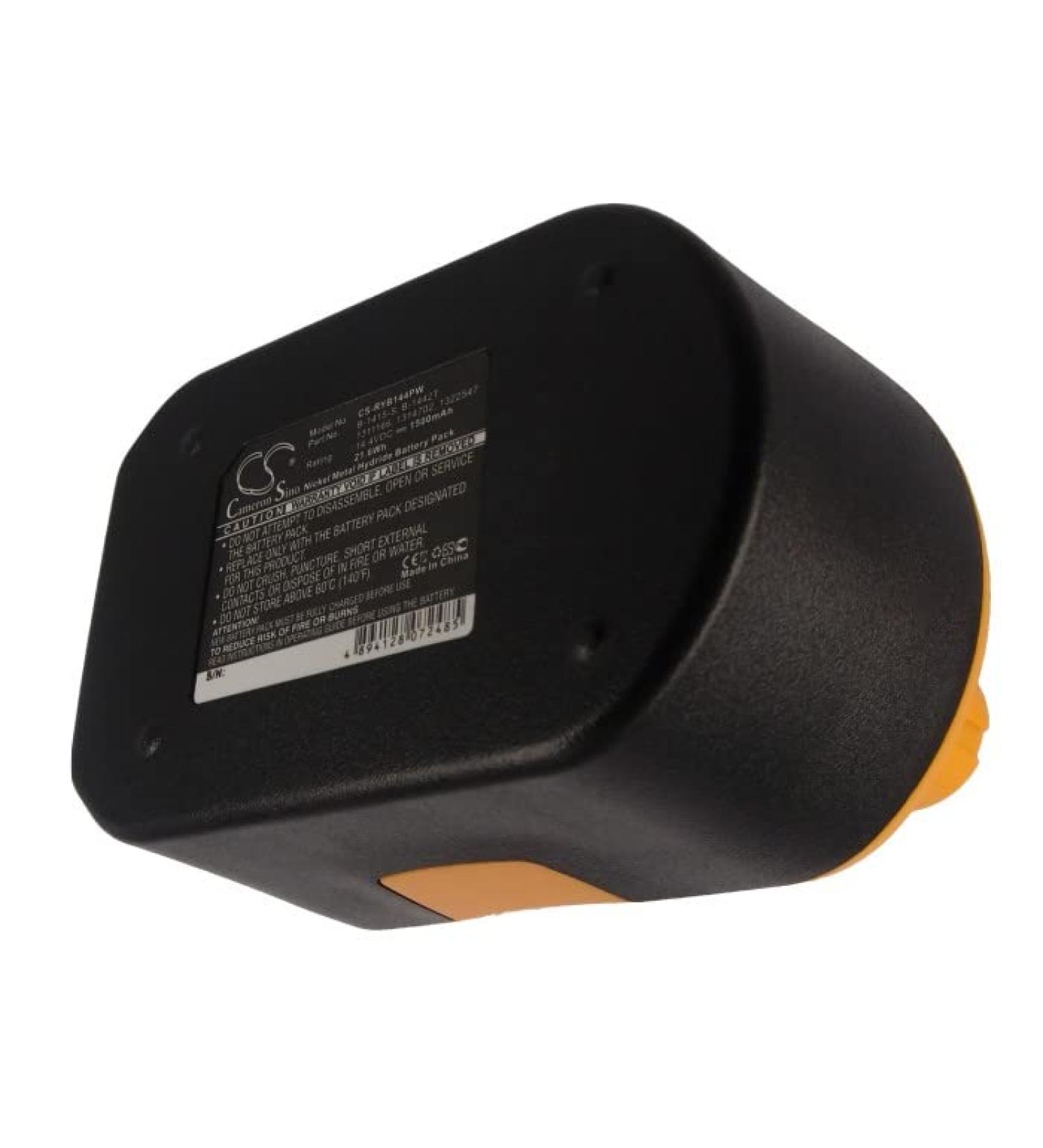 High-Performance 14.4V Replacement Battery for Ryobi CTH1442 1441M RY6201 & More | 1500mAh - International Shipping Available - Buy Online on SooperMarket.com