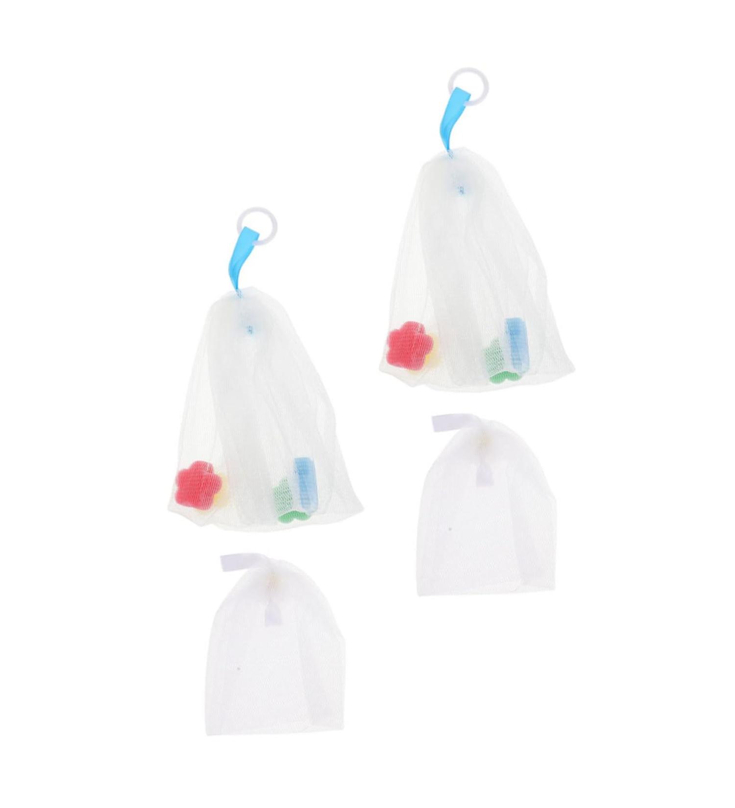 Baluue 12 Pcs Foaming Net Soap Pouch Facial Exfoliating Meshes Bag Face Foam Nets Bag Soap Net or 21x14x0.2cmx3pcs Assorted Colorx3pcs - Buy Online on SooperMarket.com