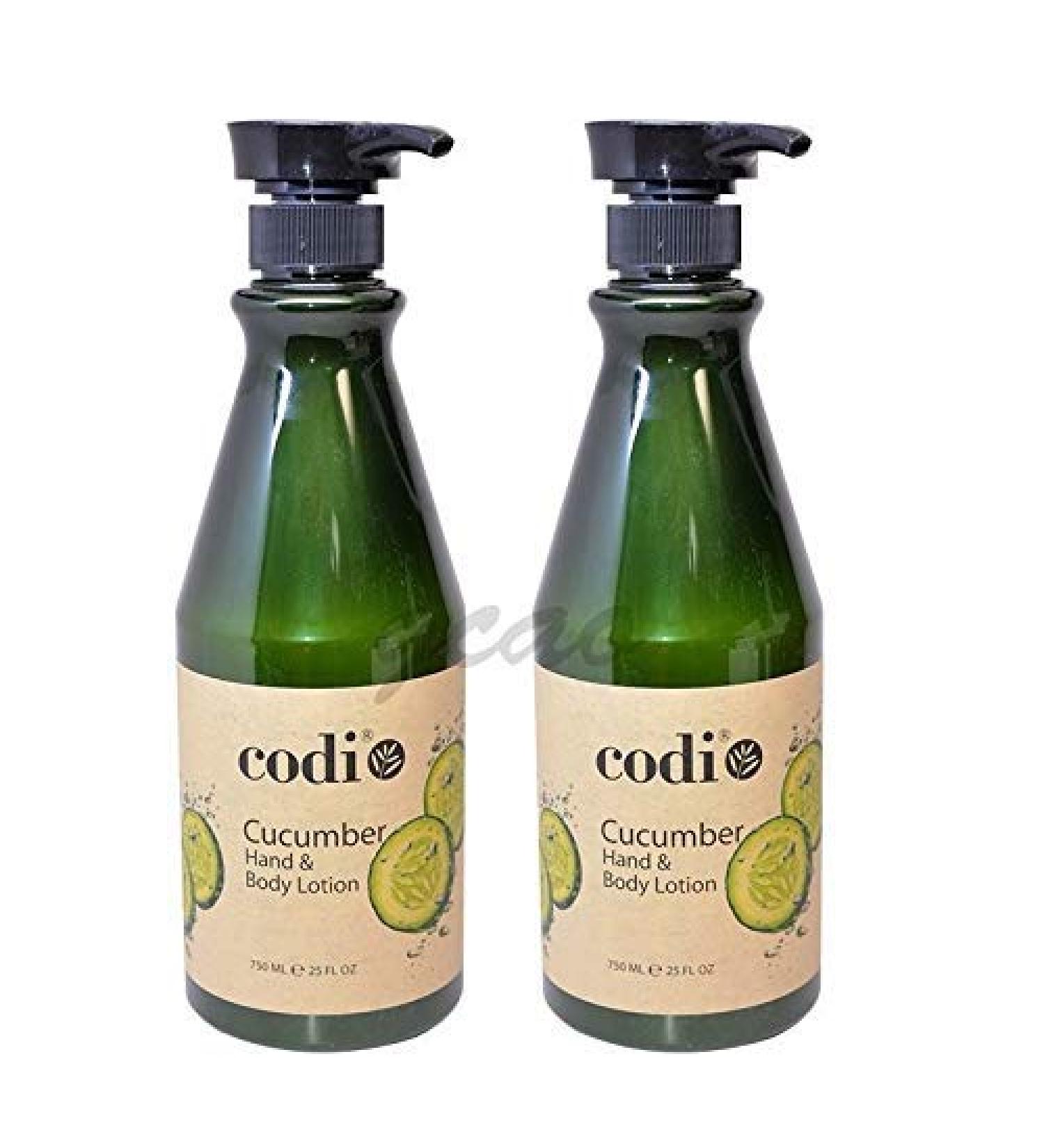 Codi Cucumber Hand & Body Lotion 750ml / 25floz (Pack of 2)