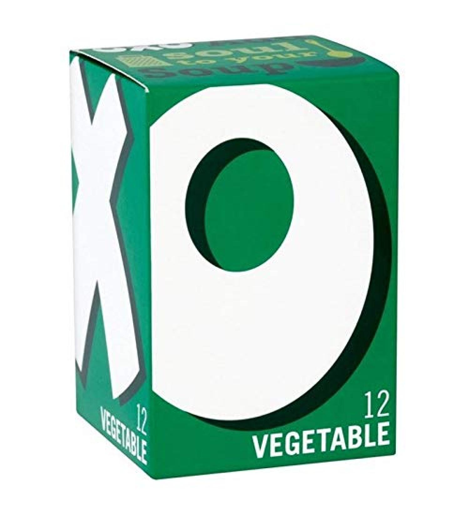 6X Oxo 12 Vegetable Stock Cubes 71g