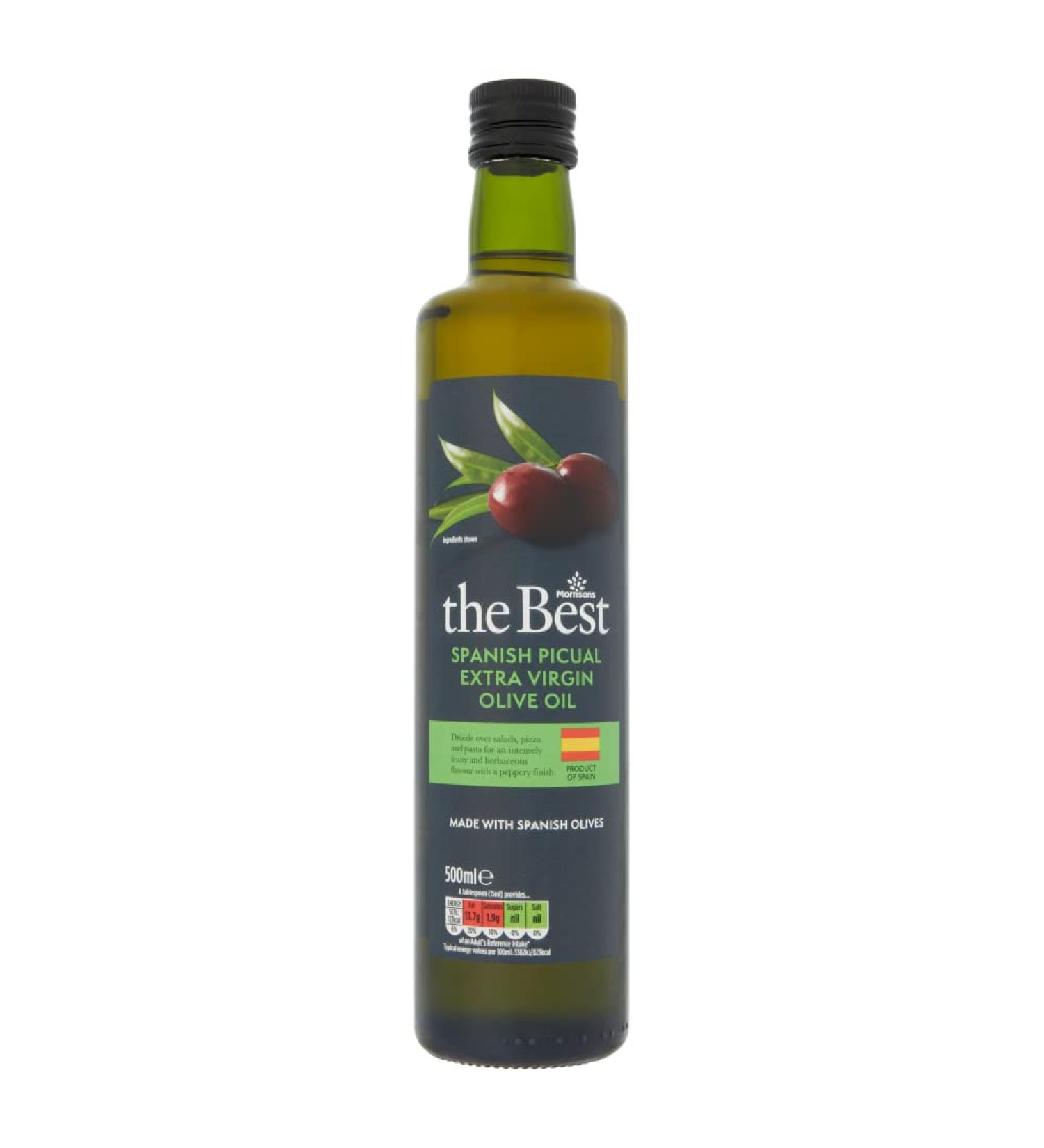 Morrisons The Best Spanish Picul Extra Virgin Olive Oil 500ml
