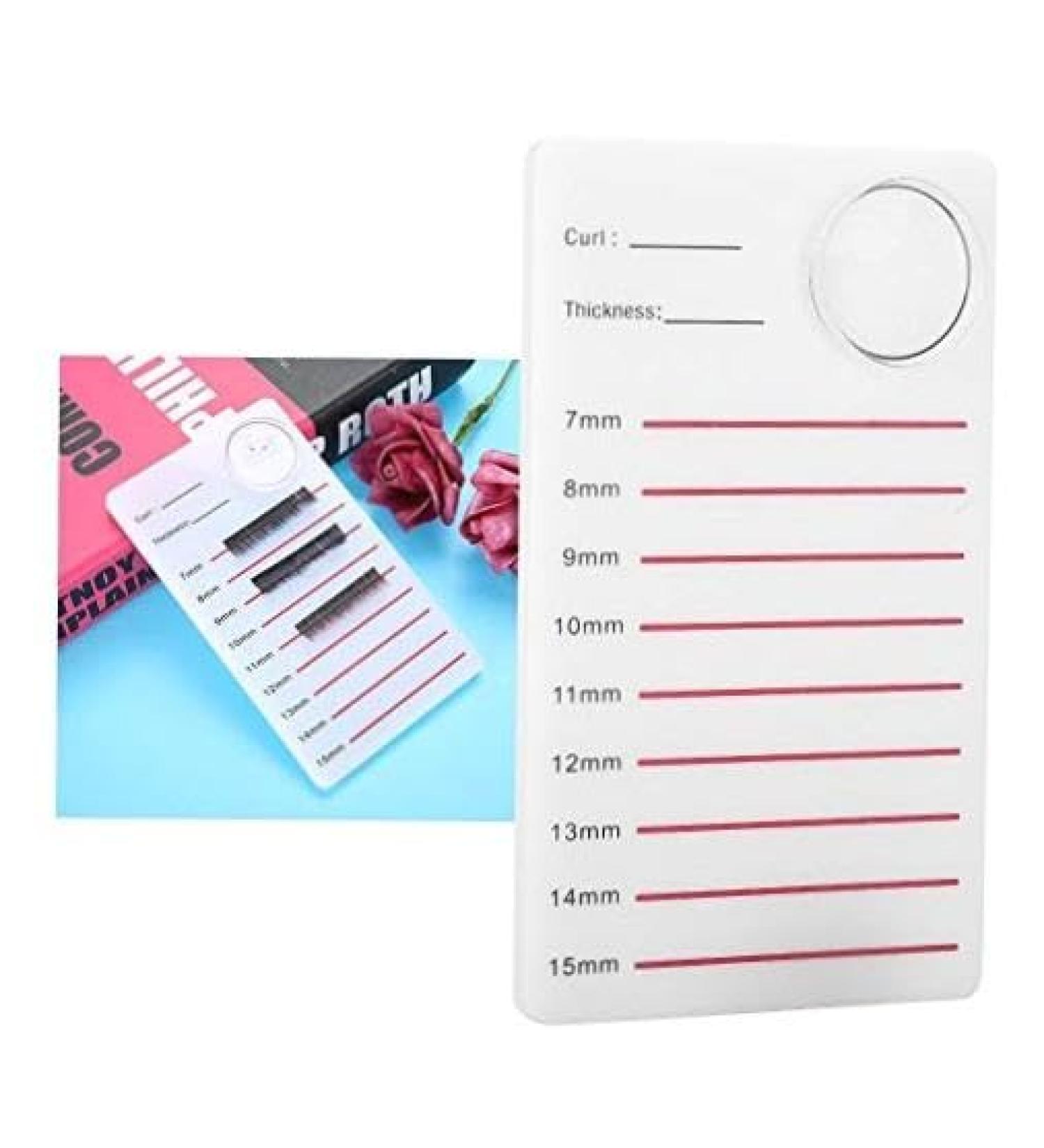 Eyelash Extensions Tray for Salon - Plastic Stand for Black Mink False Lashes | Convenient Pallet Holder Style 2 - Shop Internationally - Buy Online on SooperMarket.com