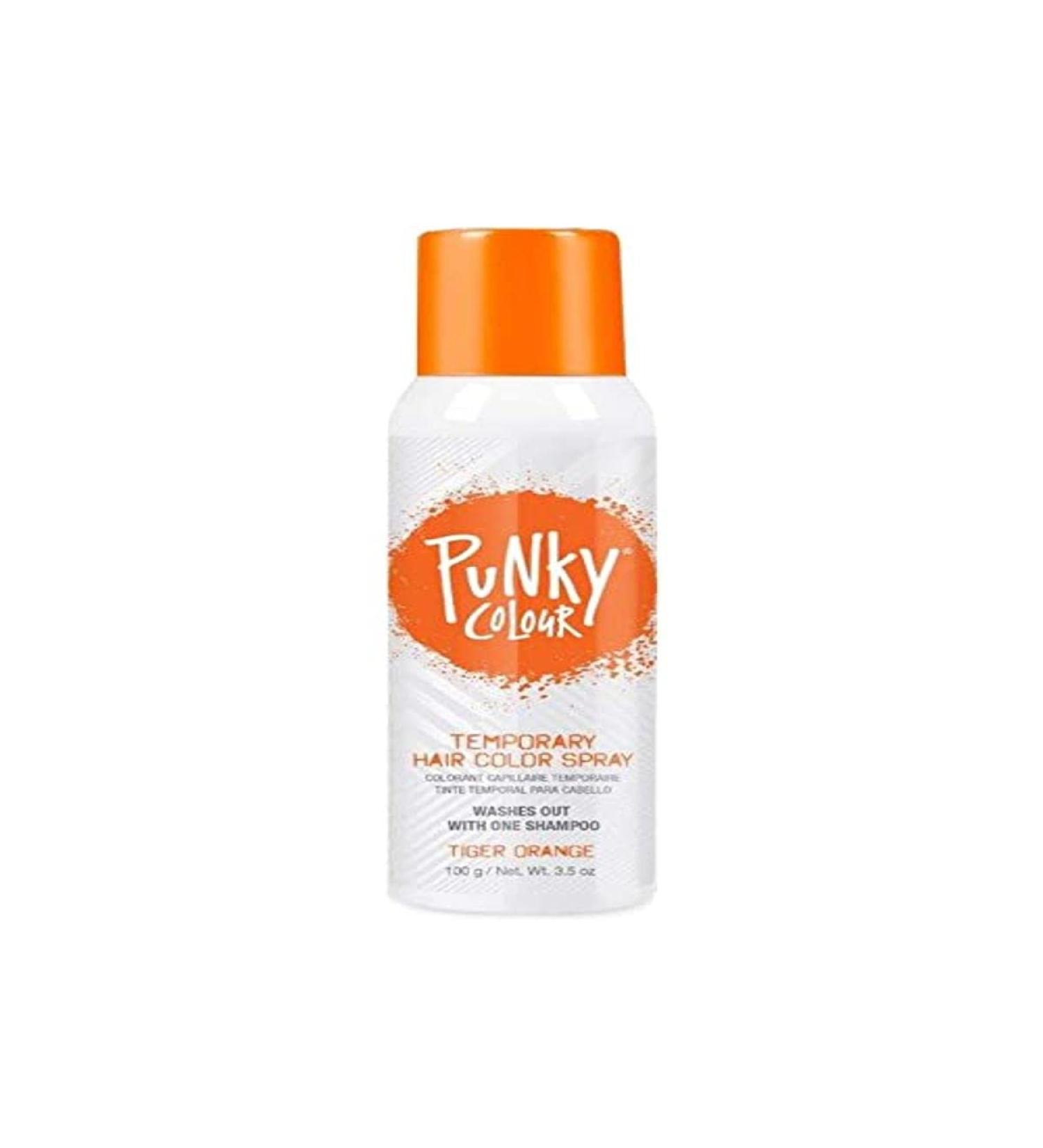 Punky Temporary Hair Color Spray  Tiger Orange  Non-Sticky  Non-Damaging Hair Dye Instant Vivid Hair Color  3.5 oz  1-Pack 3.5 Ounce (Pack of 1) Tiger Orange