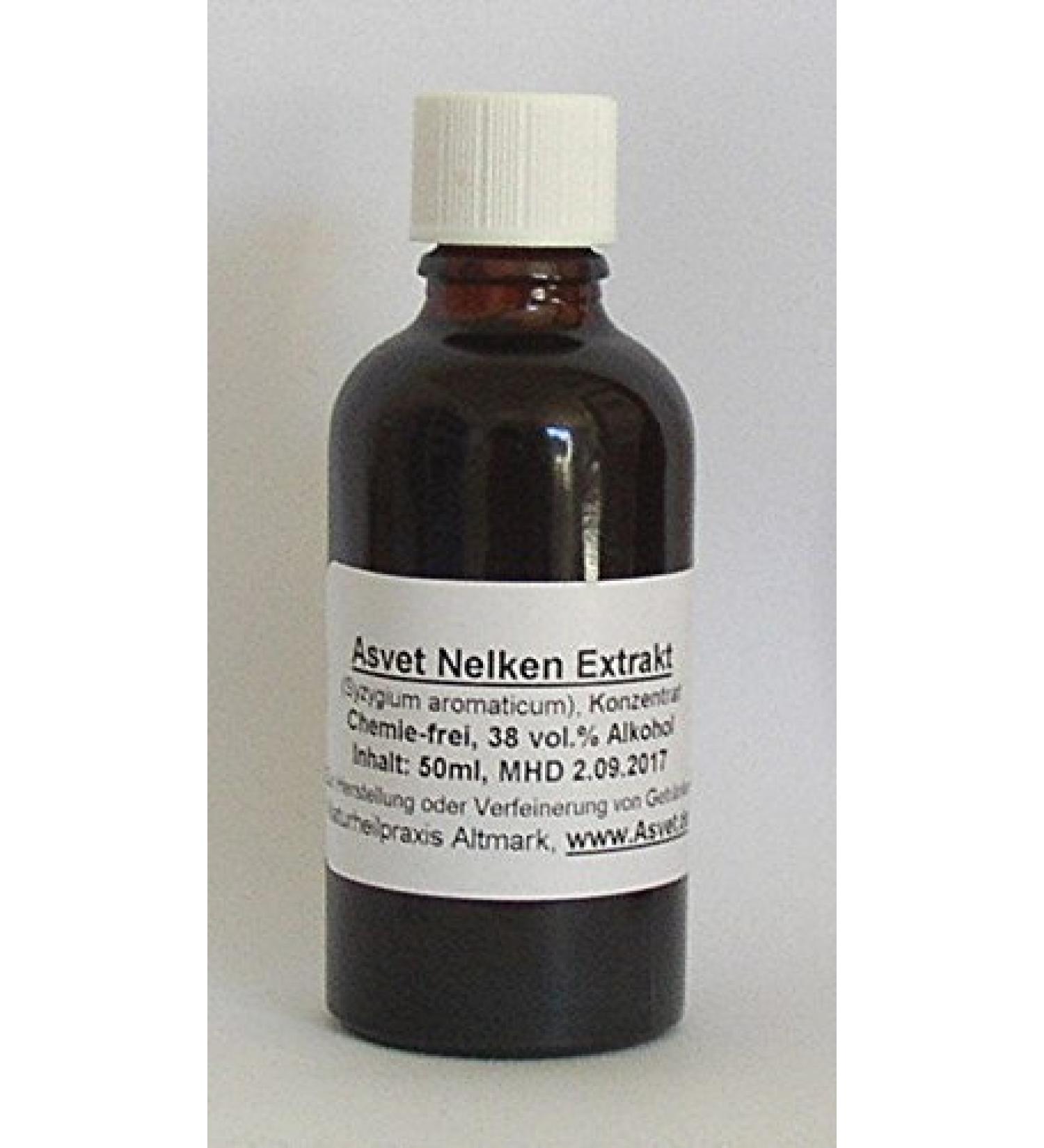 Asvet 100ml clove drops tincture preparation without chemicals!