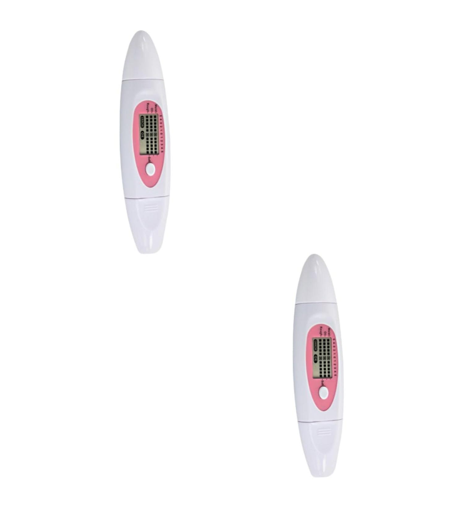Gogogmee 2pcs 3 1 Facial Moisture Oil Meter Min Spa Humidifier Digital Skin Analyzer Skin Detector White - Buy Online on SooperMarket.com