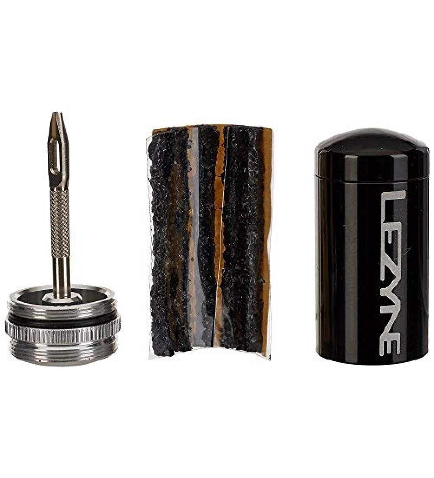 LEZYNE Tubeless Bike Tire Repair Kit - Mountain & Gravel, 5 Thick Plugs, Ream & Storage Tube, Compact Design - Fix Punctures & Flats On The Go | Black - Buy Online on SooperMarket.com