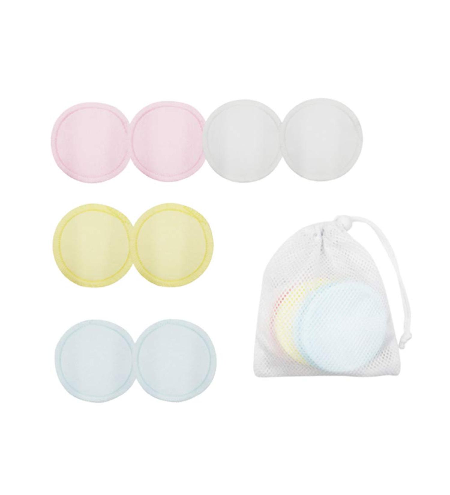 Milisten 8Pcs Reusable Bamboo Makeup Remover Pads - Eco-Friendly Cotton Rounds for Face & Nail Polish - Washable Facial Towels - Buy Online on SooperMarket.com