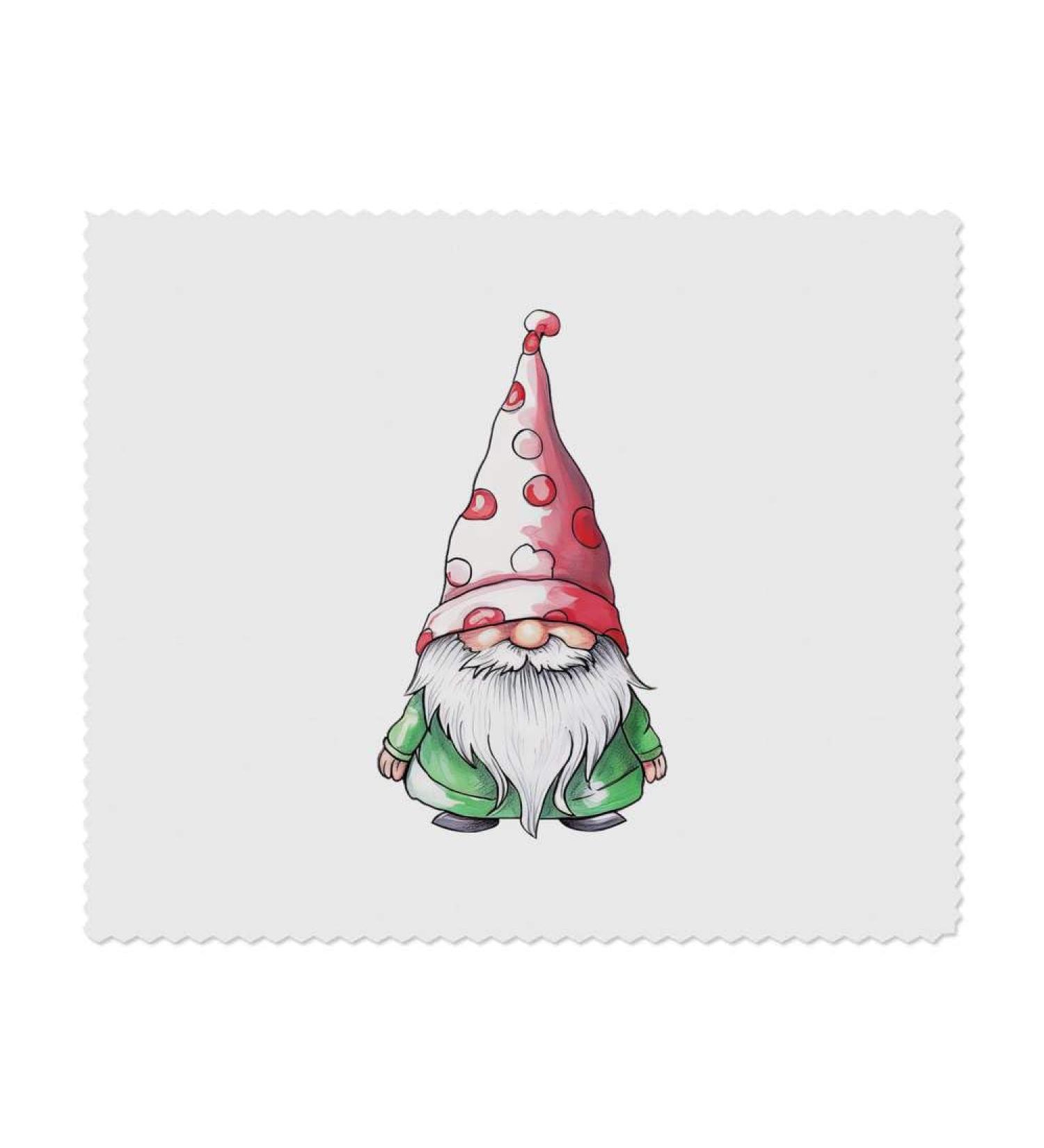 Christmas Gnome Microfiber Glasses Cleaning Cloths - 2 Pack | Perfect for Holiday Gift - Buy Online on SooperMarket.com