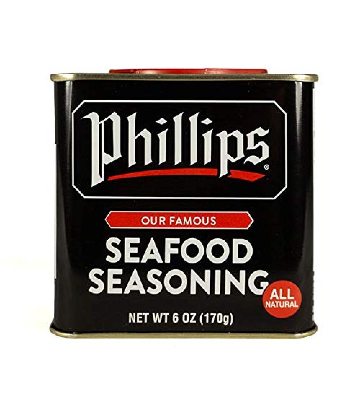 Phillips Seafood Seasoning - Maryland's Famous Shrimp, Fish, and Crab Cake Seasoning | 6 Ounce Pack - Buy Online on SooperMarket.com