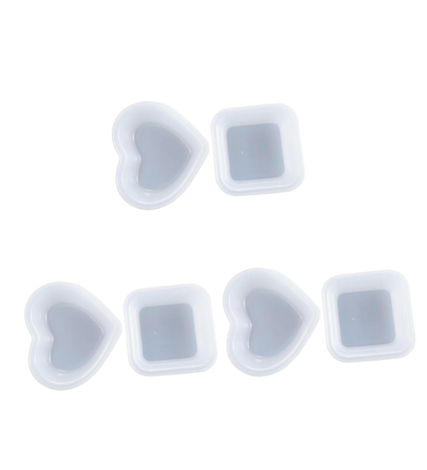 Tofficu 6 Pcs Dish Silicone Mold Molde De Para Resina Square Tray Keychain Mold Diy Plate White - Buy Online on SooperMarket.com