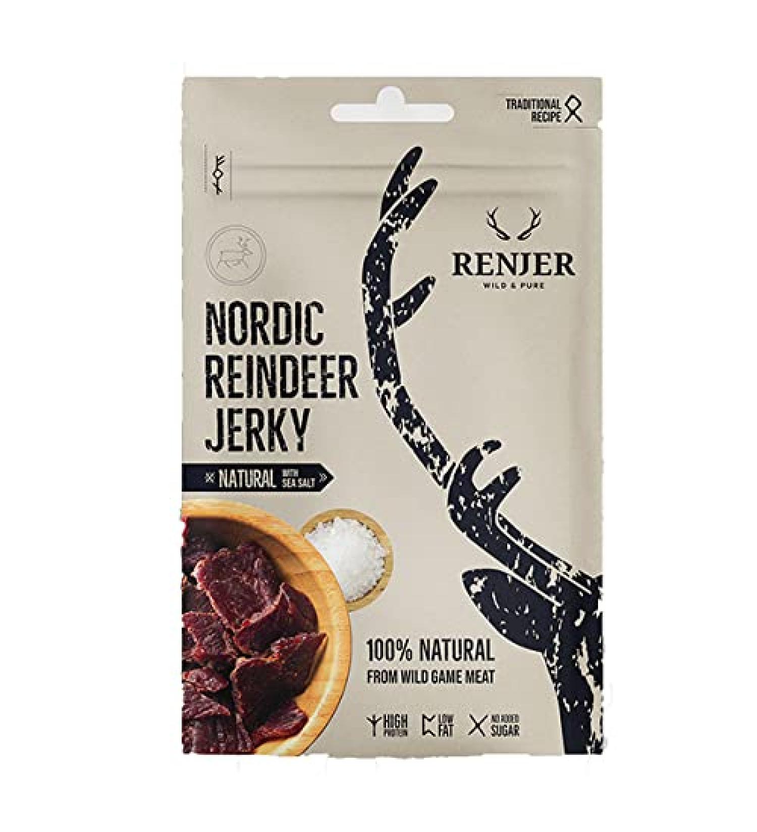 Renjer Reindeer Jerky Sea Salt 25g