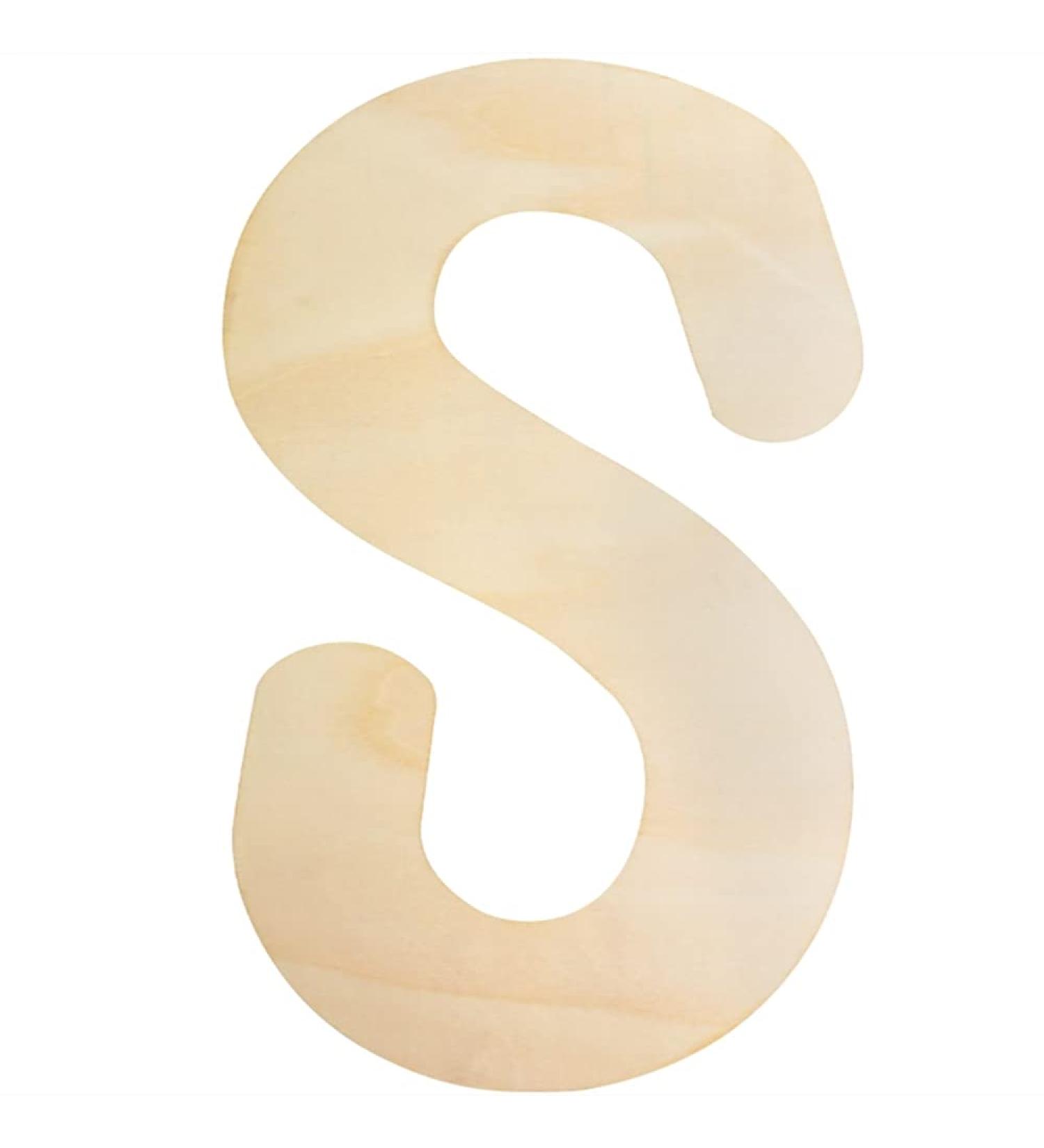 30cm Large Wooden Letter for Crafts - Capital Alphabet, 5mm Thick Unfinished MDF Wood - Nursery Wall Decor & DIY Painting - Home Decor - Buy Online on SooperMarket.com