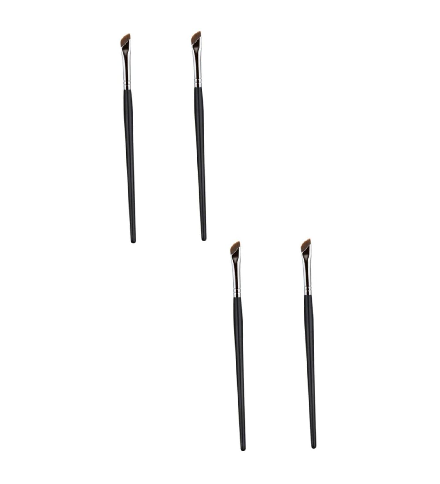 Baluue 4 Pcs Eyebrow Brush Eyeshadow Concealer Brush Eyeliner Brush Angled Eye Shadow Brush Wood - Buy Online on SooperMarket.com