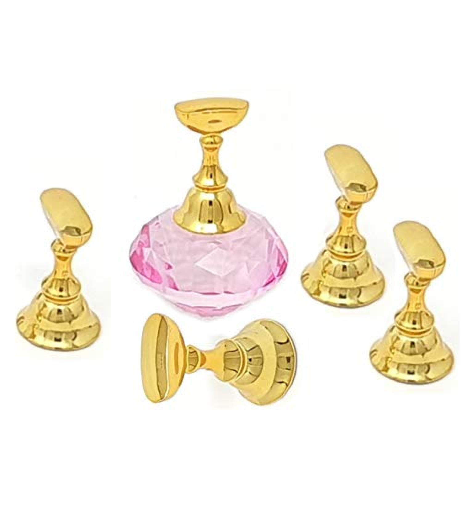 Kiara World Magnetic Nail Art Tips Stand Crystal Base Alloy Holders Manicure Set Practice Holder Salon Tool DIY (Pink) - Buy Online on SooperMarket.com