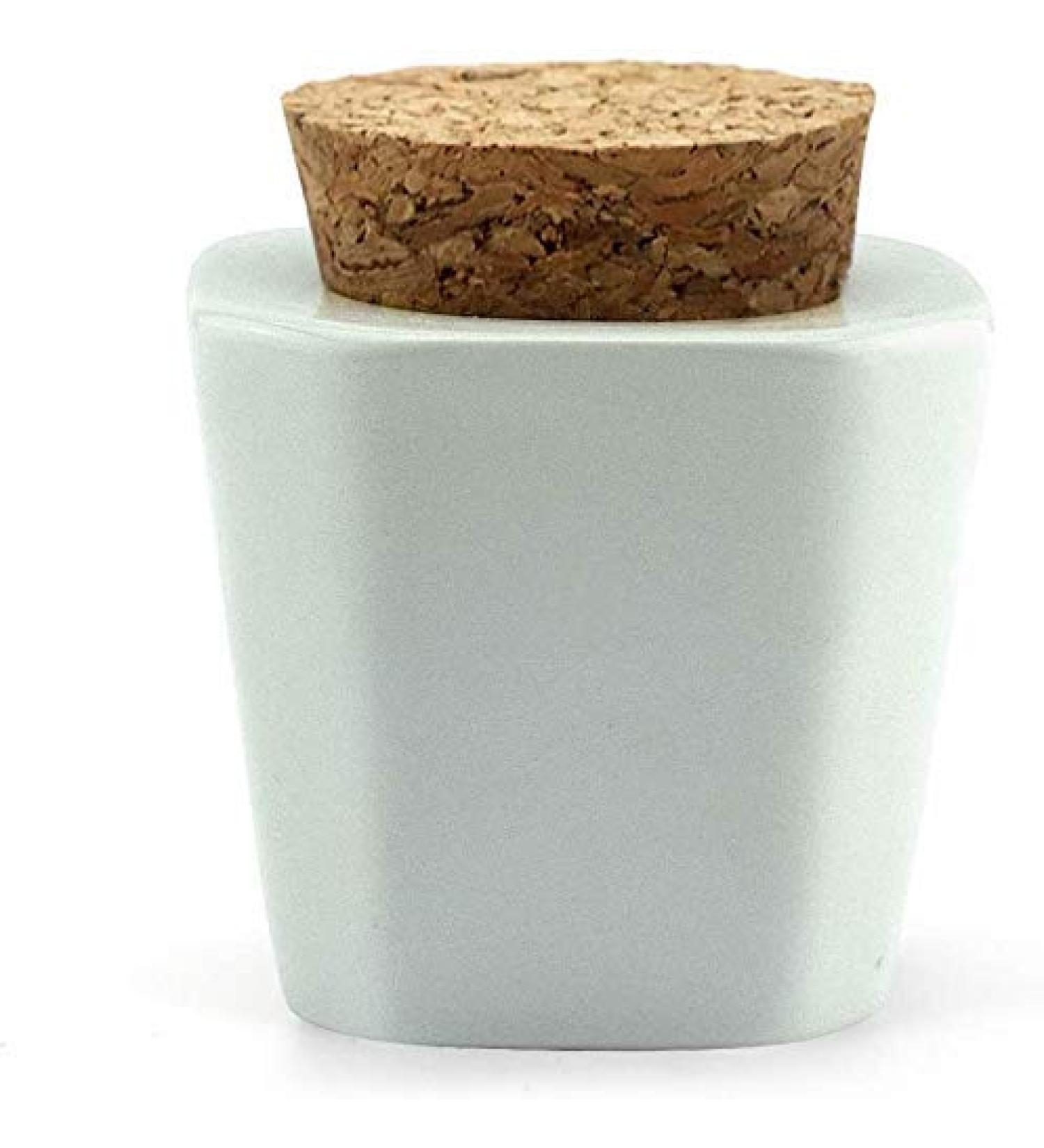 Herbests Porcelain Dappen Dish with Cork Lid - Nail Art Cup for Acrylic Liquid & Powder | Manicure Essential - Buy Online on SooperMarket.com